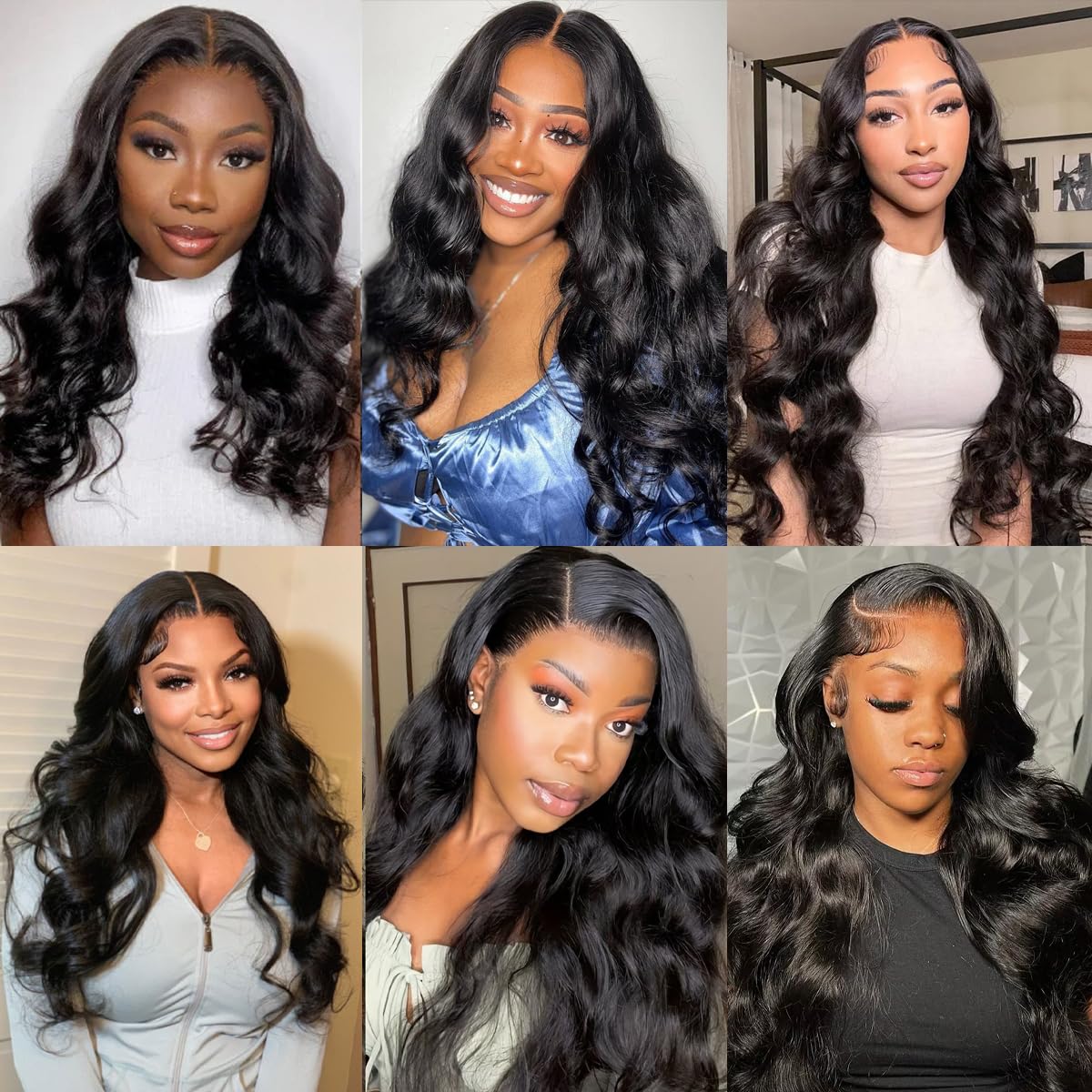 Body Wave Bundles Human Hair 12 14 16 Inch Human Hair Bundle Brazilian Virgin Hair 3 Bundles Human Hair Extensions for Black Women Natural Color