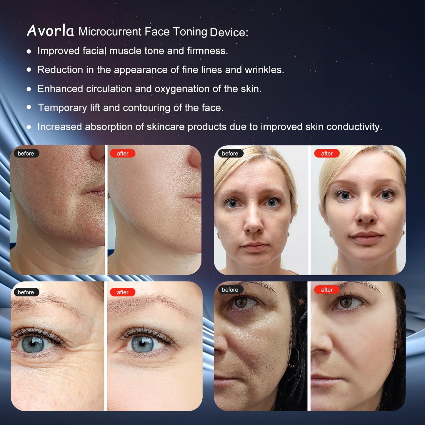 AVORLA LED Gua Sha Facial Tool with Heat and Microcurrent, Skin Toning Device, Skin Light Therapy Anti-Aging/Anti-Wrinkles,face Lift, Eye/face Puffiness, Skin Firm