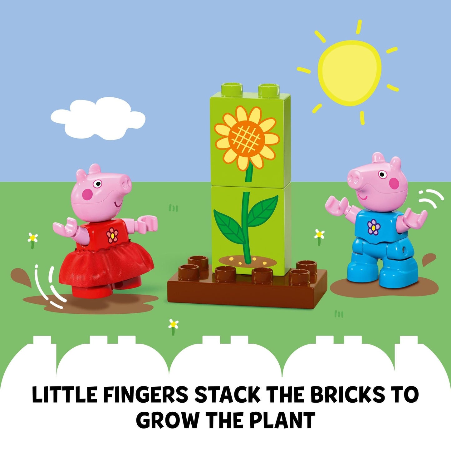LEGO DUPLO Peppa Pig Garden and Tree House Toddler Toy, Building Block Learning Set for Preschool Kids with 2 Figures Included, Peppa Pig Toy Gift Idea for Toddlers Ages 2 and Up, 10431