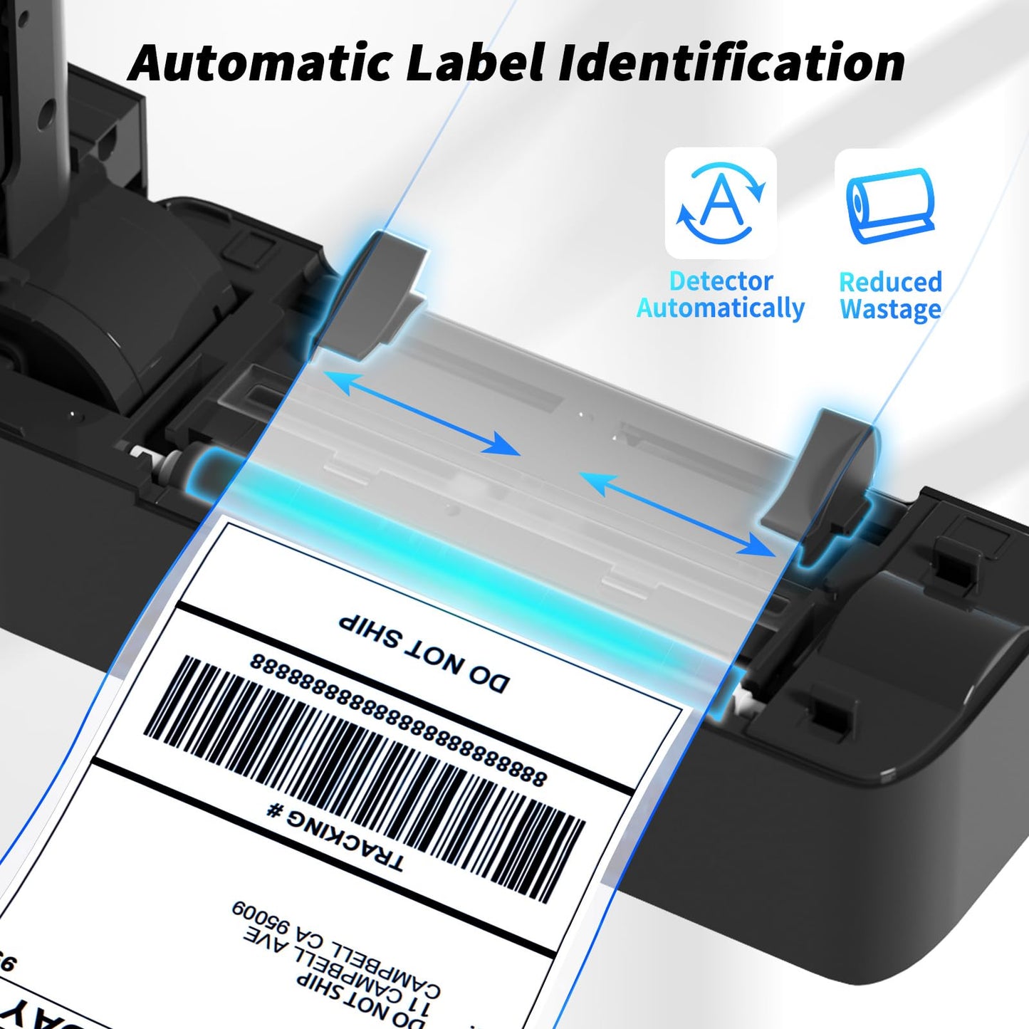 ASprink Shipping Label Printer - 241BT Bluetooth Thermal Label Printers for Small Business, 4X6 Wireless Thermal Printer for Shipping Packages, Compatible with iPhone, Windows, USPS, Amazon, Black