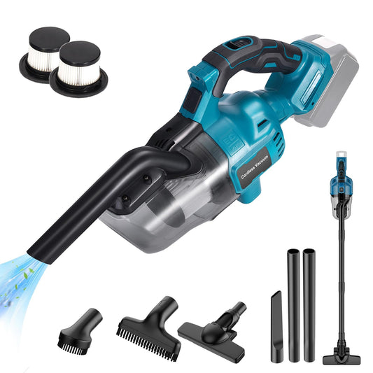 CAMXTOOL Handheld Cordless Vacuum Cleaner for Makita 18V Battery, Portable Wireless Power Vacuum Cleaner, 4 Multi Nozzle, 2 HEPA Filter, Lightweigt Vacuum for Home Pet Hair, Car (Battery NOT Include)