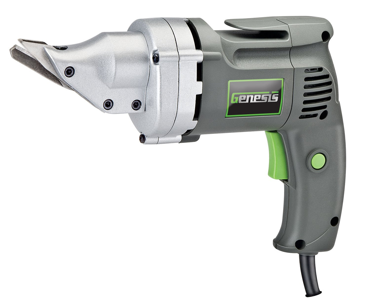 Genesis Electric Metal Cutting Shear 4 Amp 14-Gauge Swivel-Head Variable-Speed (GES40)