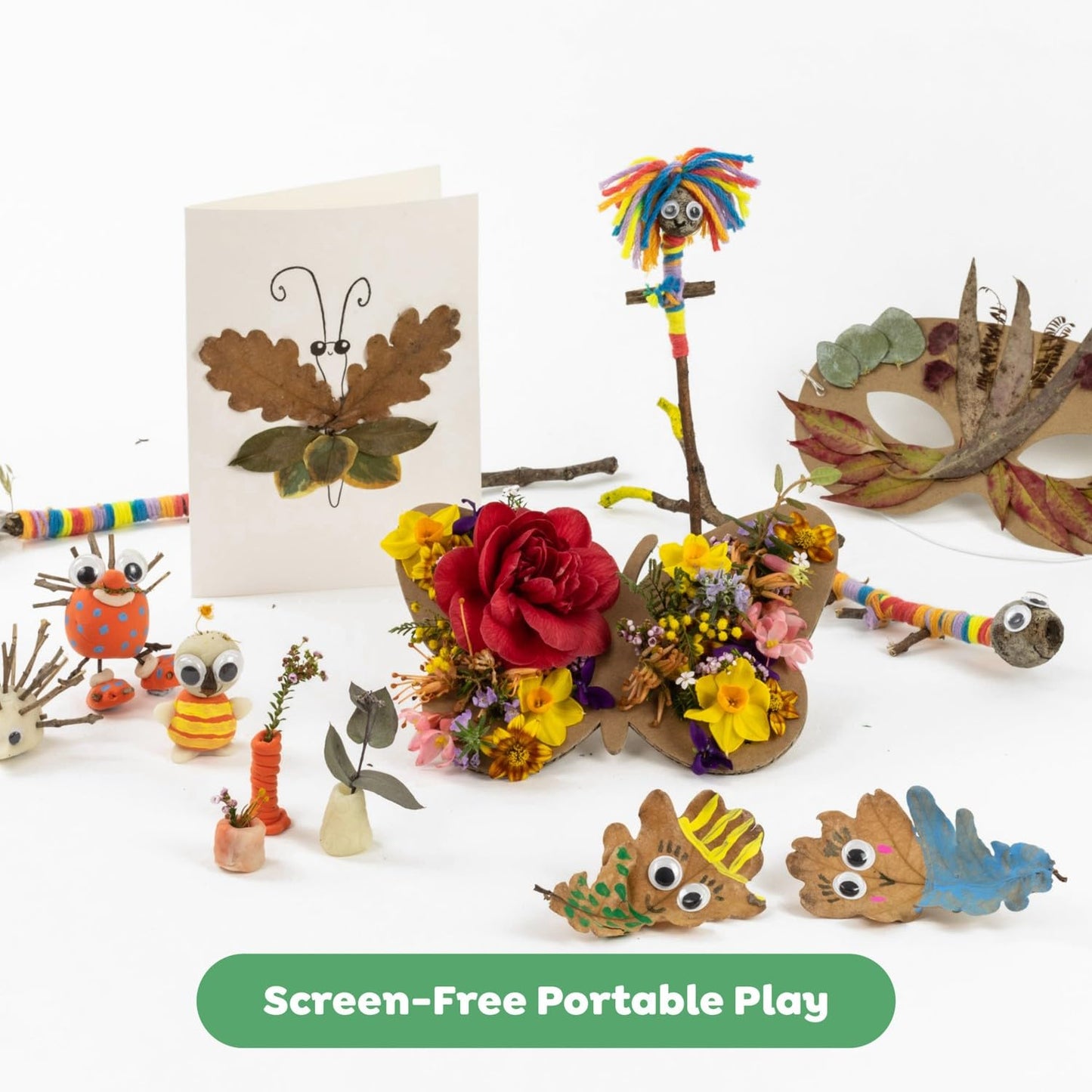 Tiger Tribe: Nature Art Set - Turn Natural Found Treasures Into Art Projects, Kids Ages 3+ with Parent, Ages 7+ Independent Craft Time, Activity Set