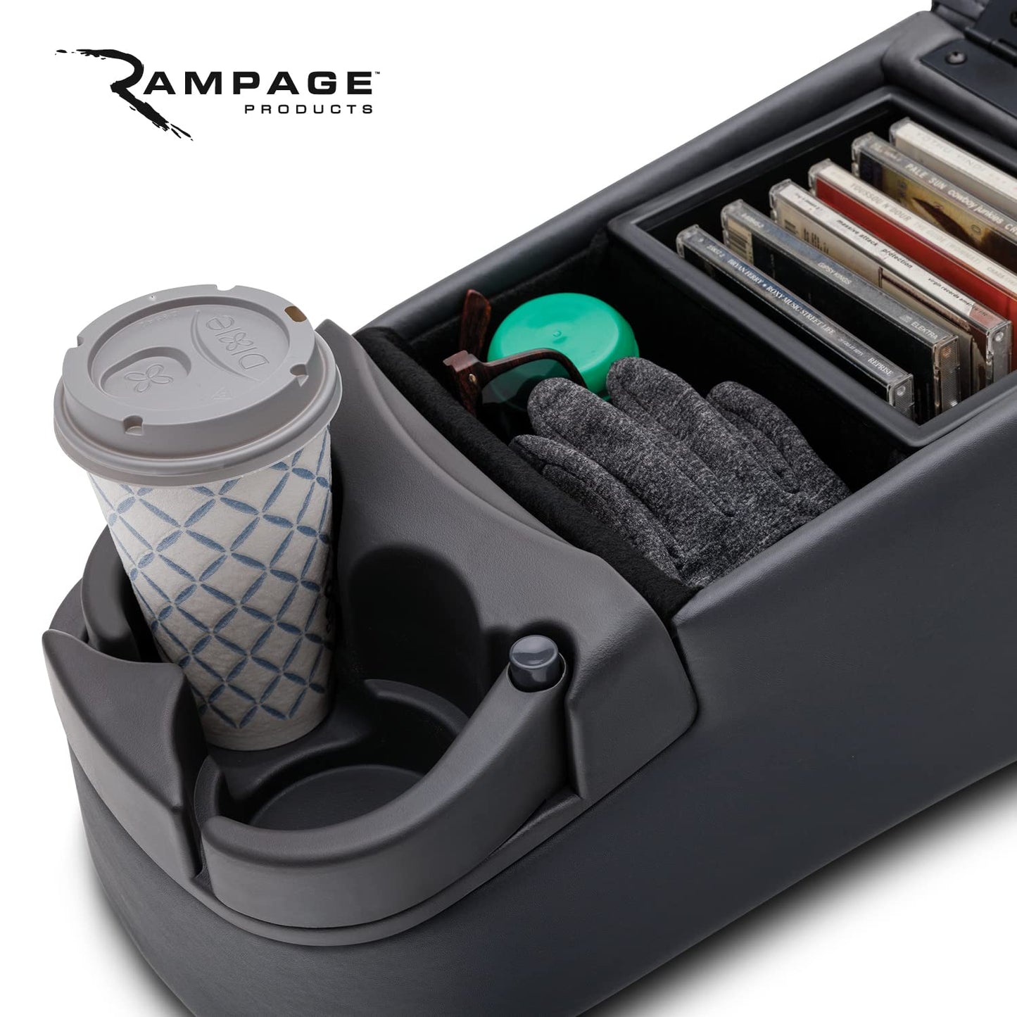 RAMPAGE PRODUCTS Universal Truck Bench Console | Charcoal | 39223