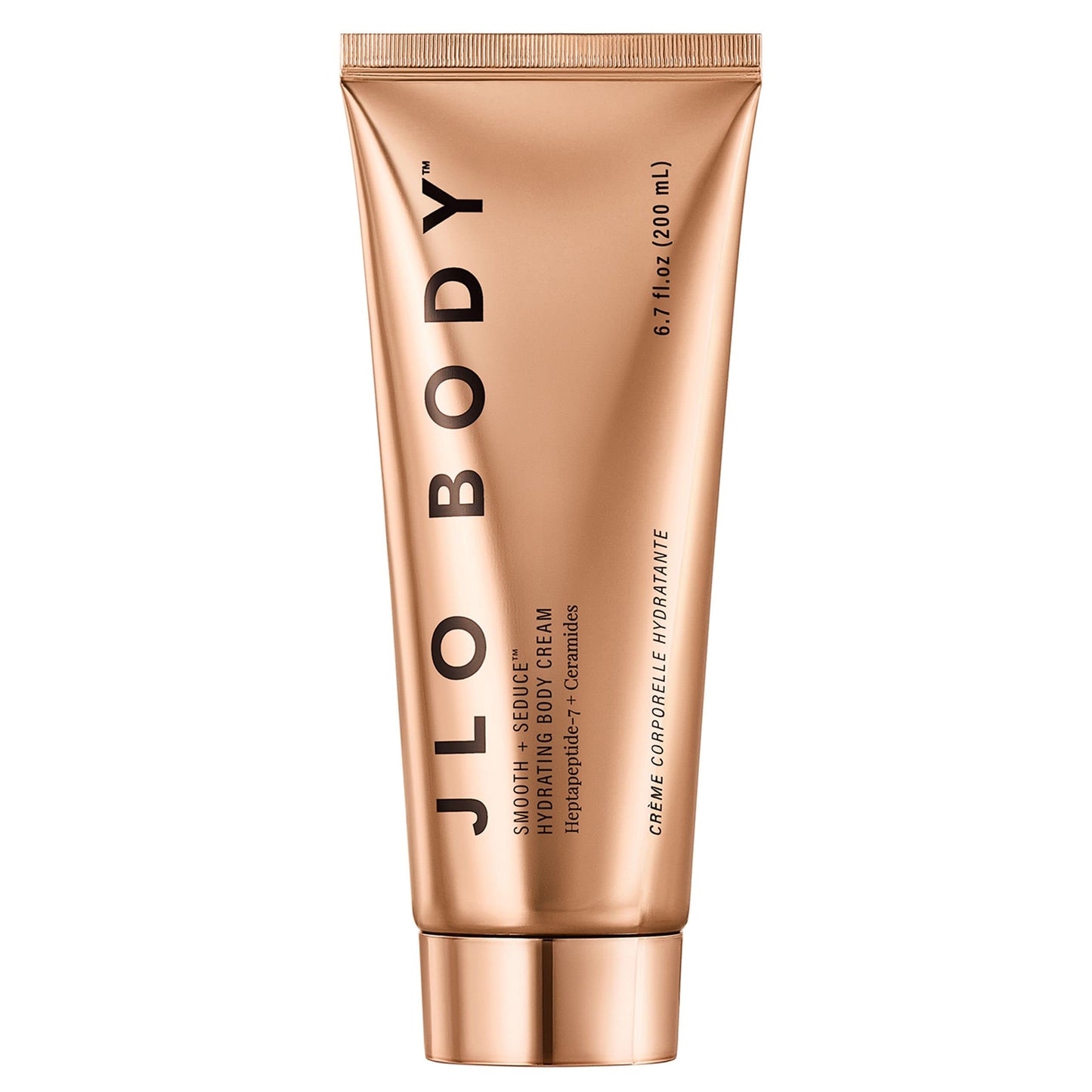 JLO BEAUTY Smooth + Seduce™ Hydrating Body Cream | Enriched with Heptapeptide-7 + Ceramides, Hydrates, Contours, Smooths + Firms Skin | 6.7 Oz