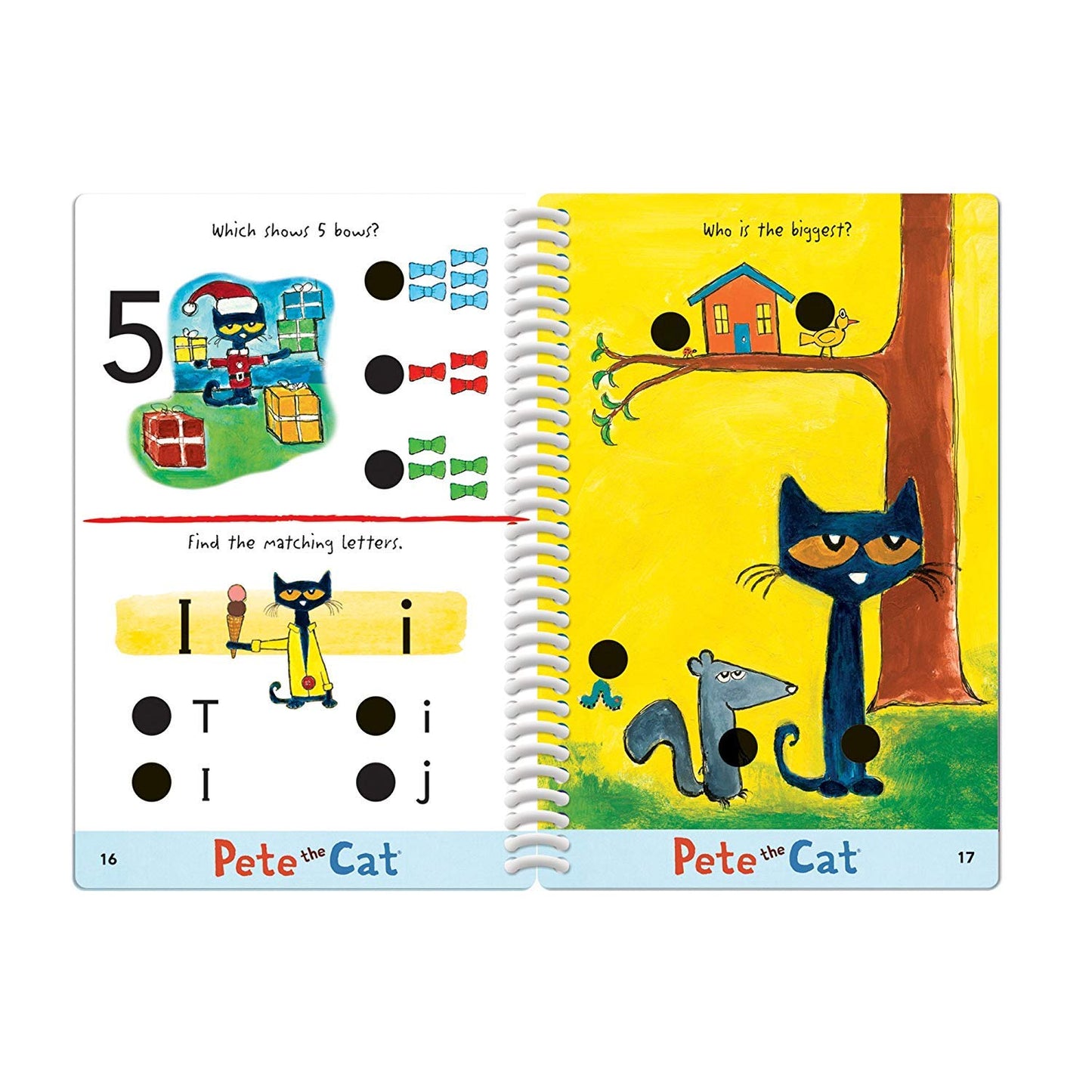 Educational Insights Hot Dots Jr. Pete The Cat - I Love Preschool Set with Interactive Pen, Math & Reading Workbooks, 200+ Multi-Subject Lessons, Ages 3+