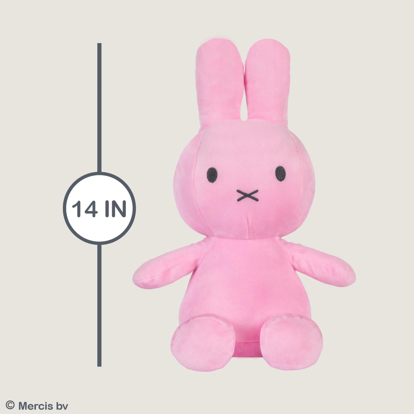 KIDS PREFERRED Miffy Plush Toy, 14 Inch Sitting Dutch Bunny Plush by Dick Bruna, Soft Boa Rabbit Bunny Stuffed Animal Plushie Doll for Girls and Boys