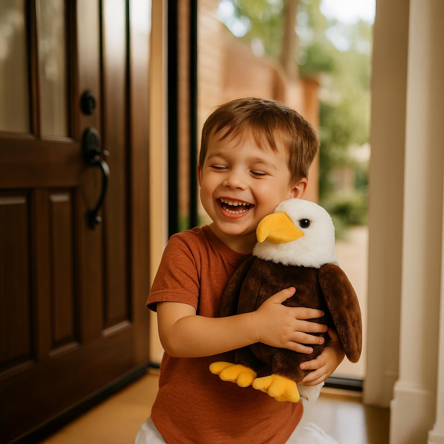 WEIGEDU Hawk Eagle Stuffed Animals, Stuffed Eagle Hawk, Eagle Plush Toys for Boy Girl Kids Birthday, 12 inches