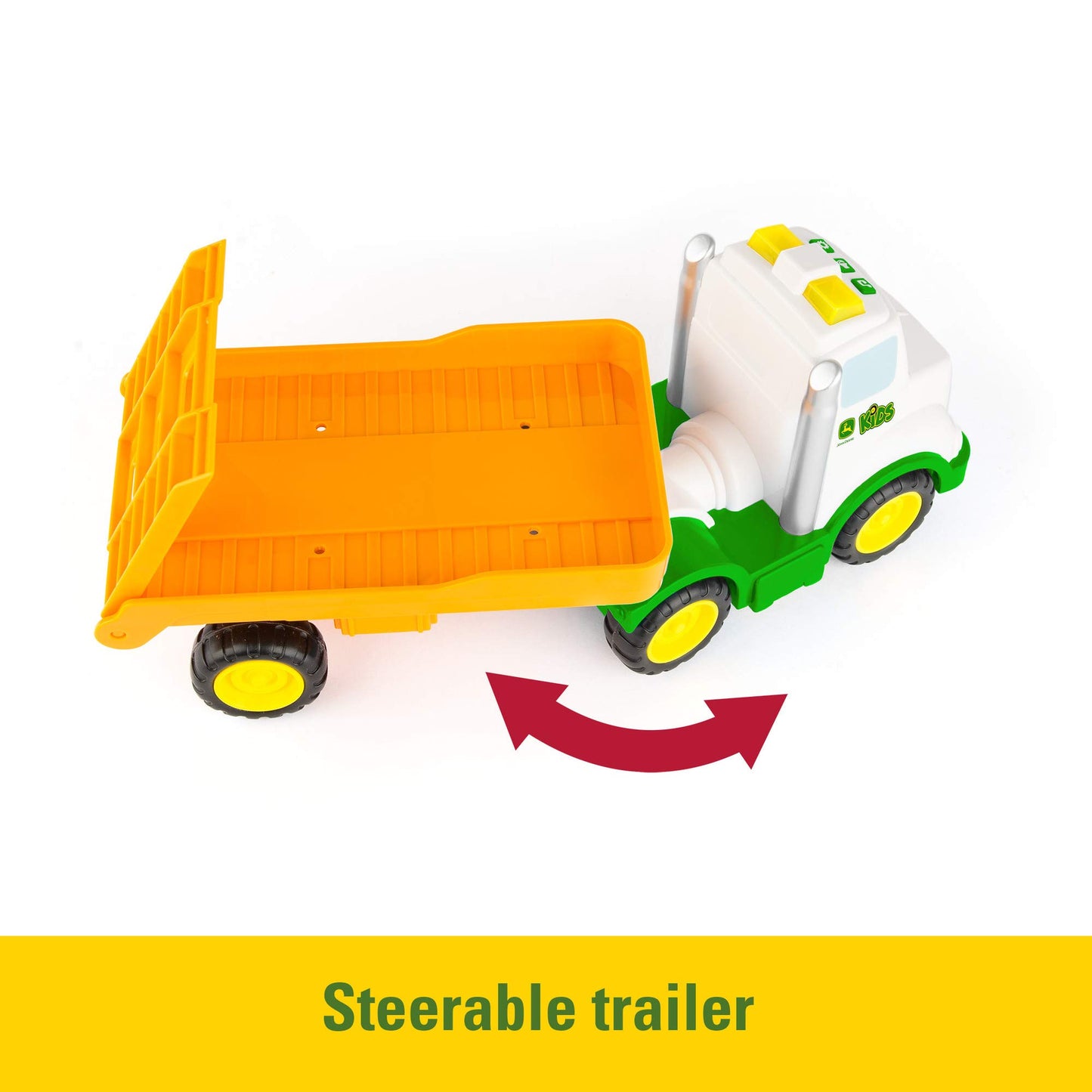 John Deere Tomy Farming' Friends Toy Hauling Set for Kids, Multi