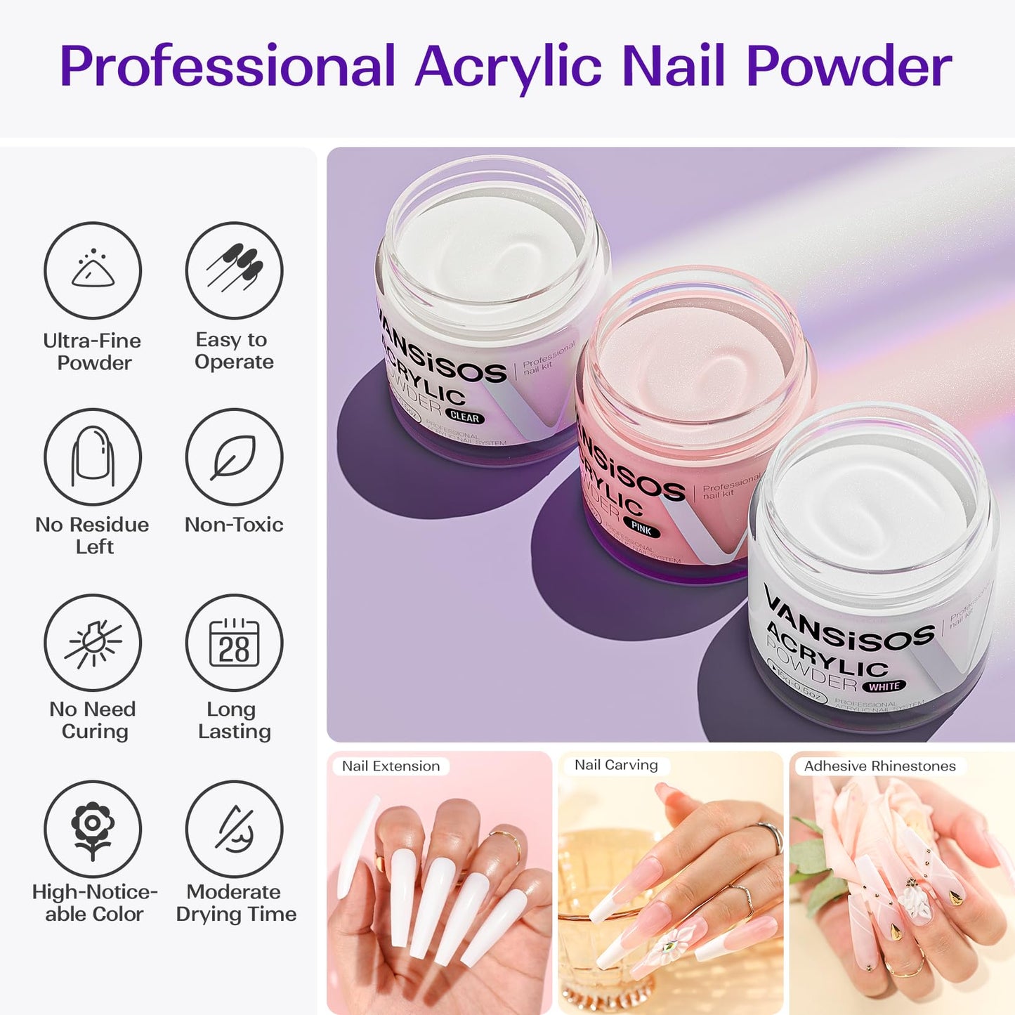 Acrylic Nail Kit for Beginners with Everything: Professional Nail Kit Acrylic Set with Drill and Acrylic Nail Powder Liquid Set Nail Decoration Supplies Manicure DIY Salon Women Christmas Gift