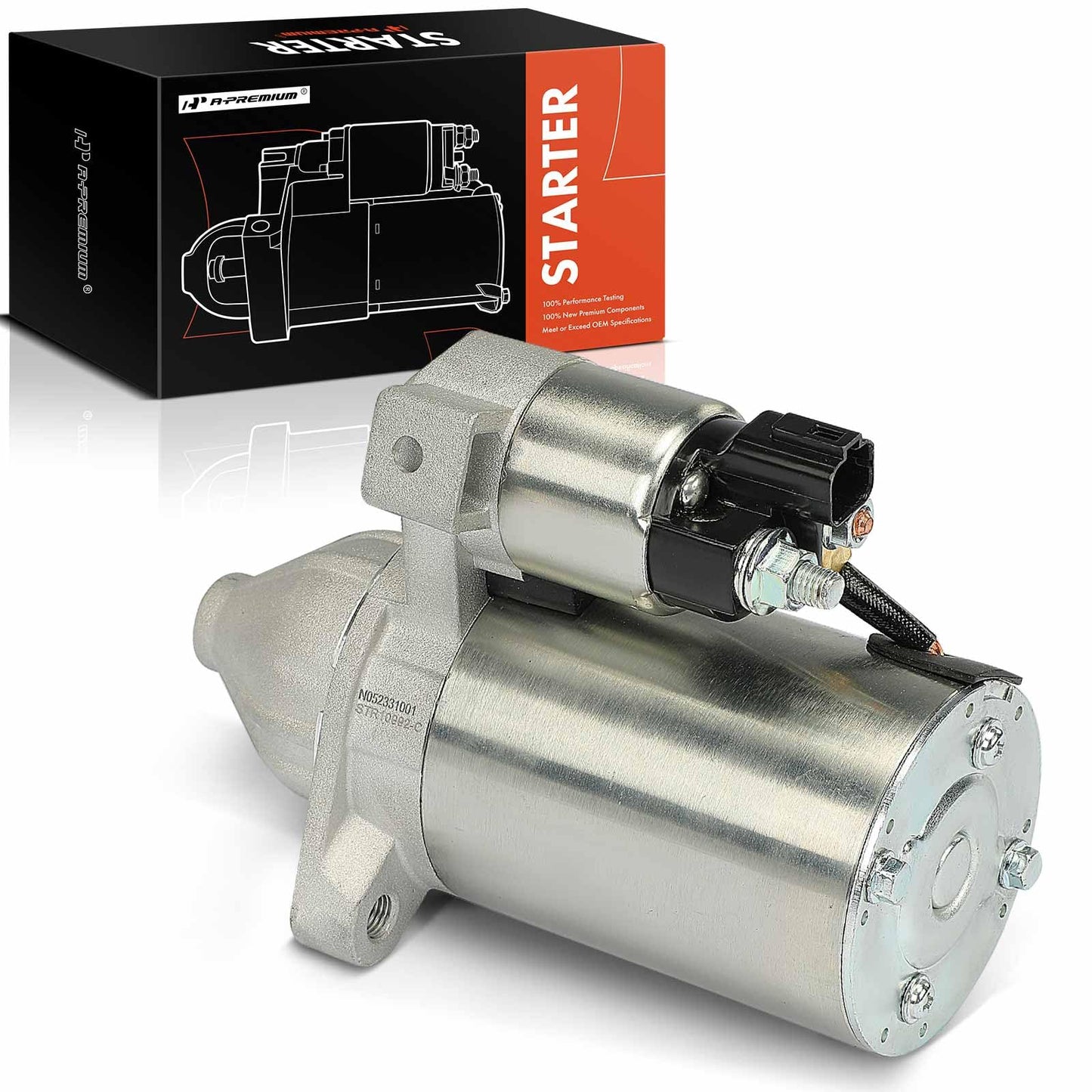 A-Premium Starter Motor Compatible with Kia Soul 2014-2019 1.6L, Rio 2016-2017, 12V 0.9KW 10-Teeth Clockwise, Replace# 361002B110