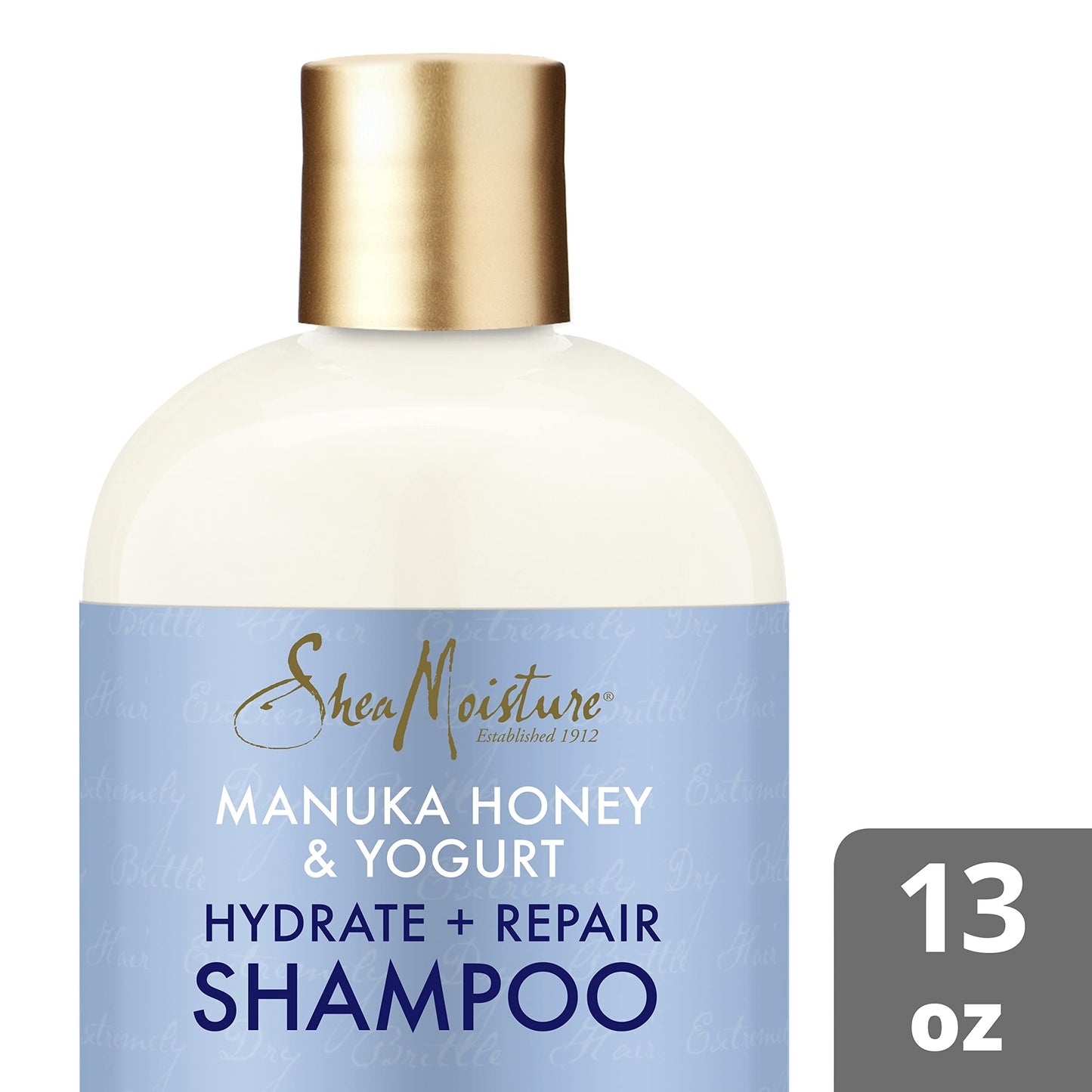 SheaMoisture Manuka Honey & Yogurt Hydrate+Repair Shampoo - Sulfate, Paraben, Silicone Free, Moisturizing Shampoo for Damaged Hair, 1.329 kg
