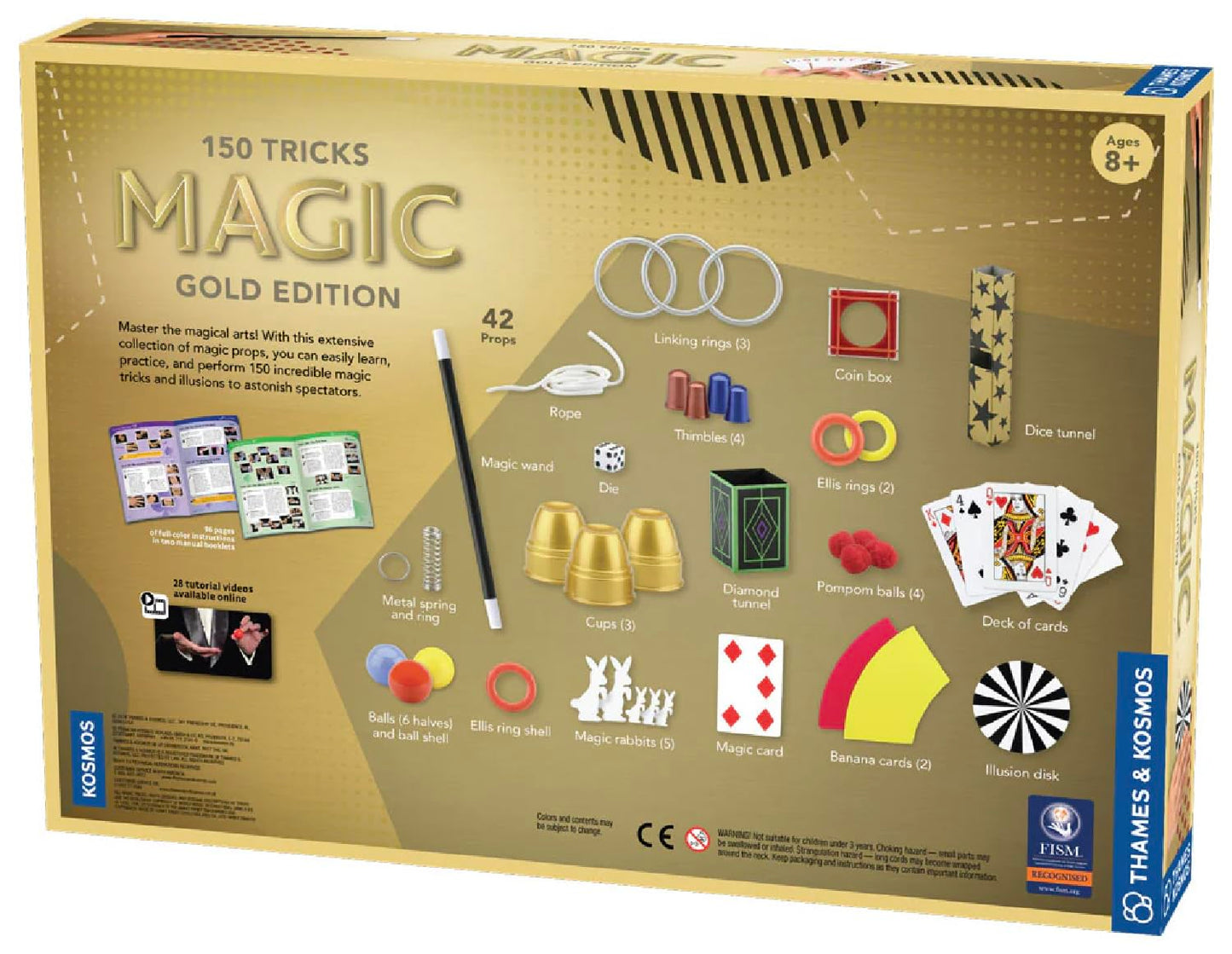 Thames & Kosmos Magic: Gold Edition Playset with 150 Tricks