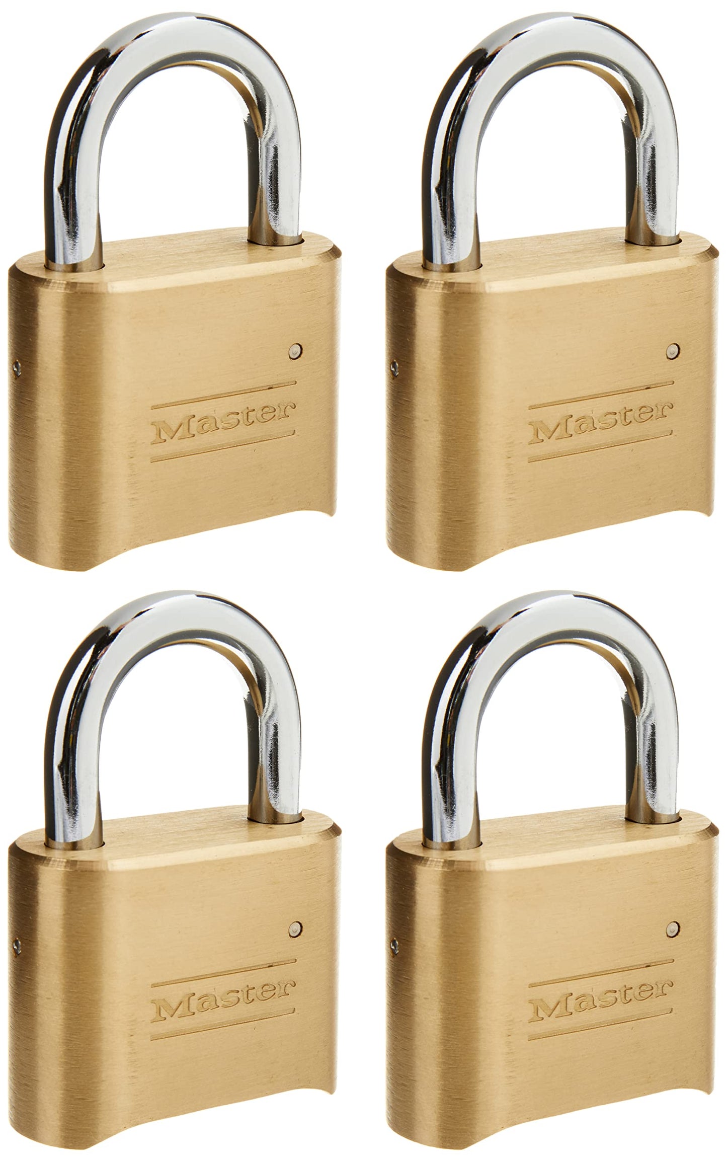 Master Lock Padlock, Set Your Own Combination Lock, 2 in. Wide, 175D (Pack of 4)