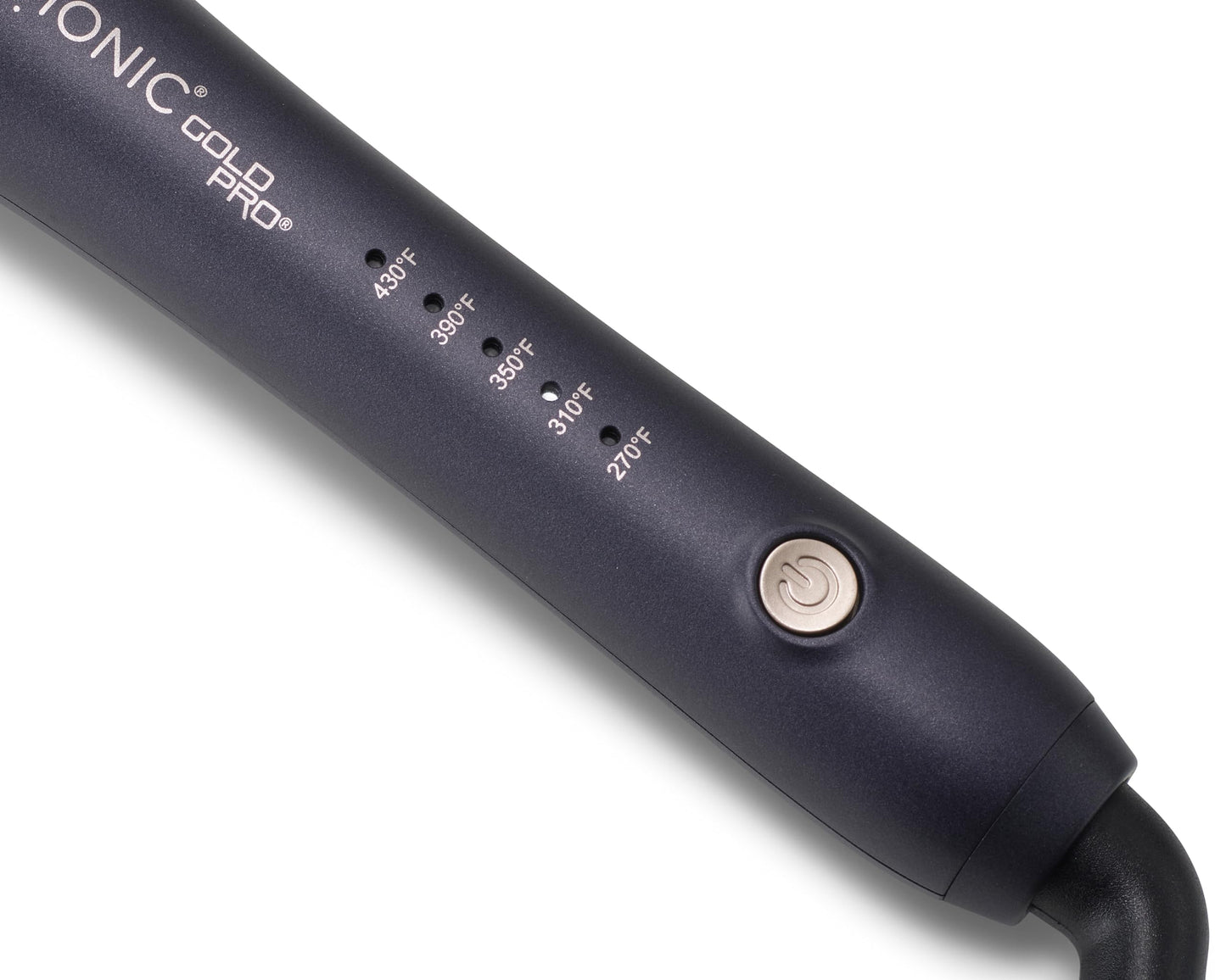 Bio Ionic GoldPro 1" Curling Wand, Blue, Moisture Heat Technology & 24K Gold MX, Long Barrel Ceramic Curling Iron with Adjustable Heat, Versatile Hair Curler for Long-Lasting Curls