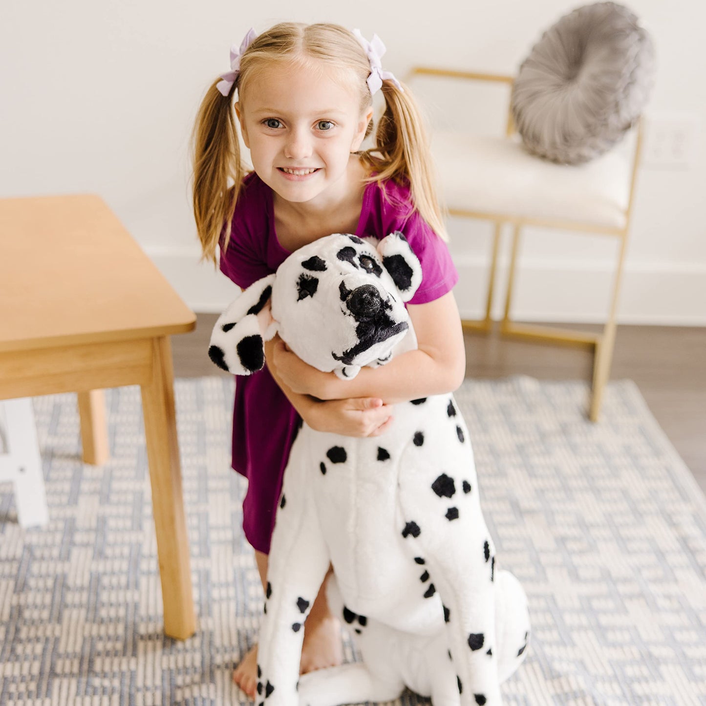 Melissa & Doug Giant Dalmatian - Lifelike Stuffed Animal Dog (Over 2 feet Tall) Extra Large Stuffed Animals, Plush Dalmatian Dog for Ages 3+
