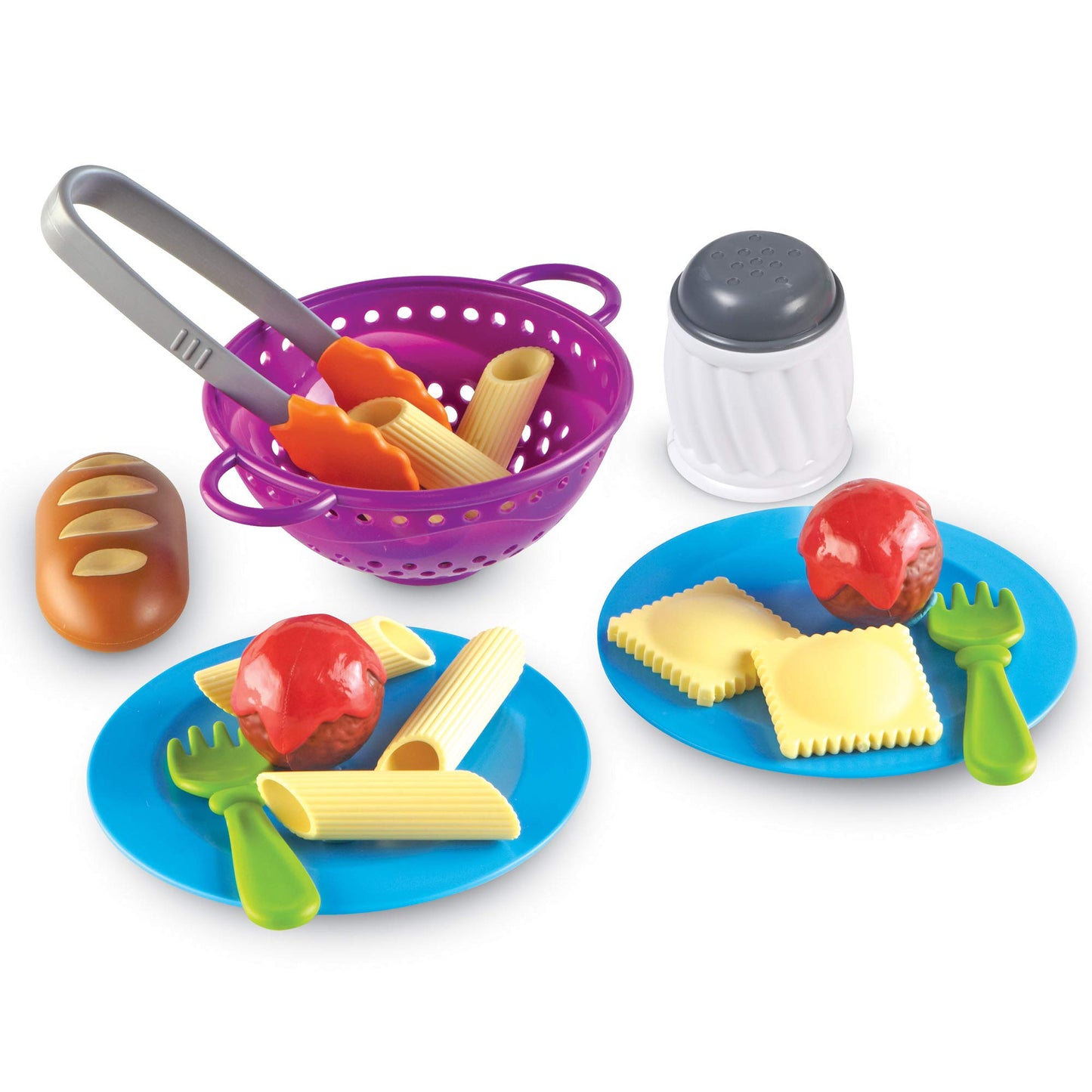 Learning Resources CA New Sprouts Pasta Time, Pretend Play, Play Food, 20 Piece Set, Ages 2+ , Multicolor