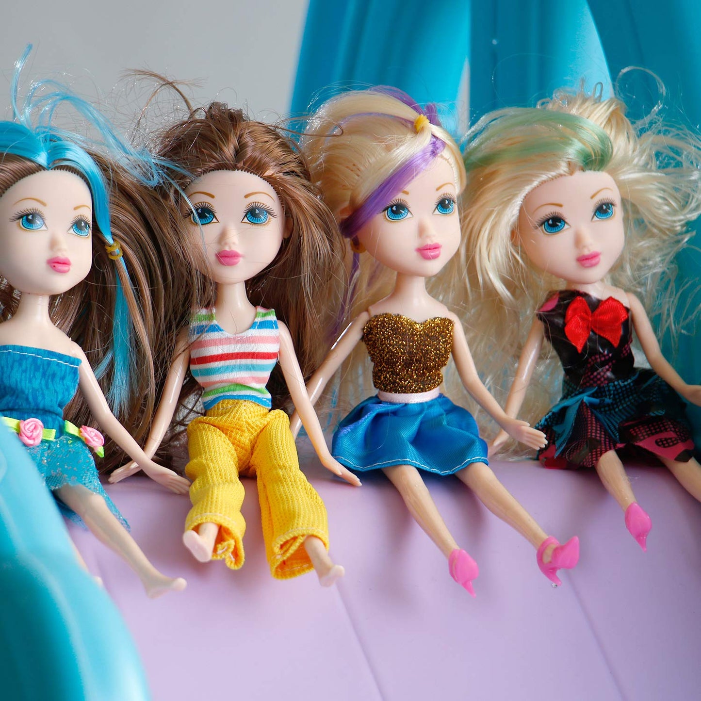 Liberty Imports 12 Pack: American Fashion Beauty Dolls in Individual Boxes - 10" Girls Runway Divas Multipack Toys Bundle Bulk Party Favors Supplies (10")