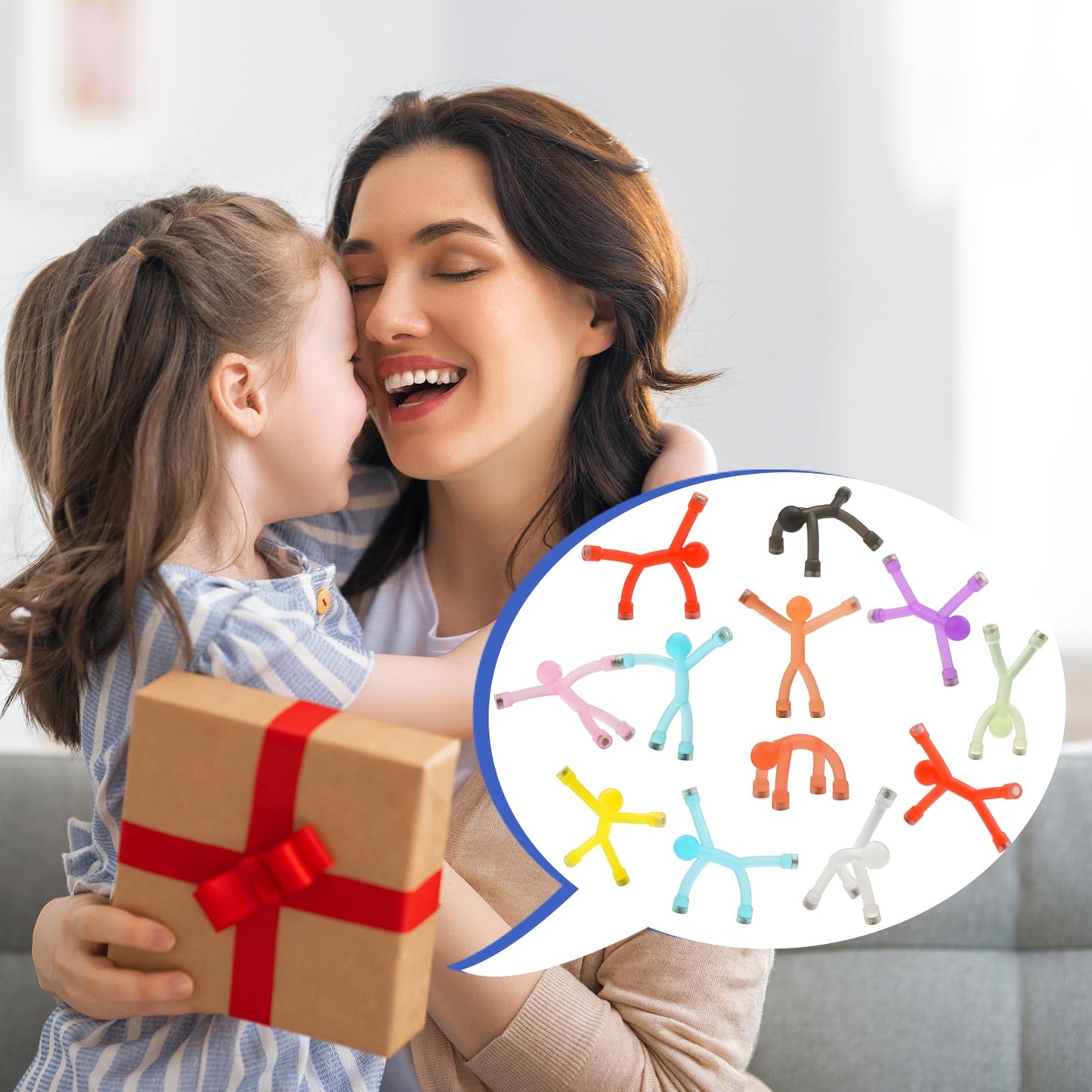 Valentines Day Gifts for Kids: 24Pcs Magnetic-People-Magnet-Men, Travel Toys for Kids, Creative, Fidget and Educational, School Party Favors Bulk, Small Toys for Classroom Prizes, Easter Egg Stuffers