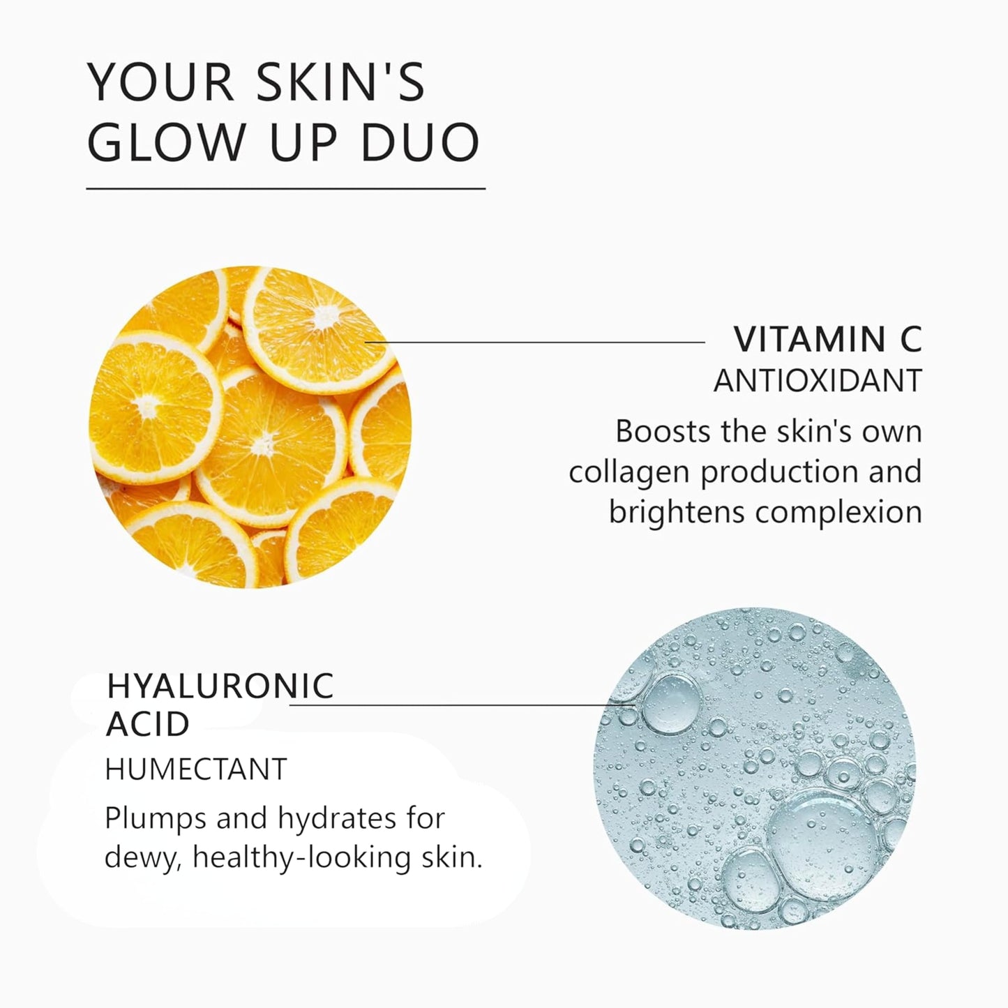 Asterwood Vitamin C Face Serum - with Hyaluronic Acid - Smoothing, Hydrating, Stimulates Collagen Production - Fragrance-Free - 8 Fl Oz