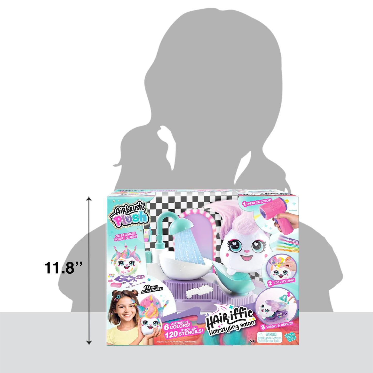 Canal Toys Airbrush Plush Hair’iffic Hair Salon