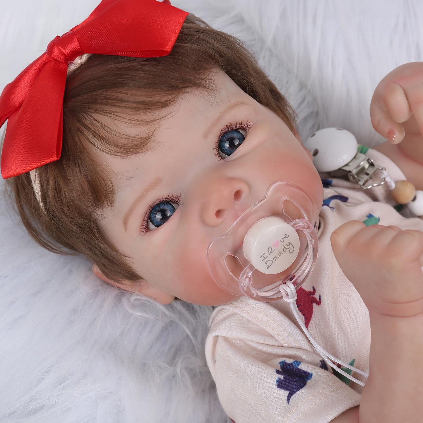 KSBD Lifelike Reborn Baby Dolls - 20 Inch Newborn Baby Doll with Realistic Veins, Handmade Reborn Doll with Weighted Soft Cloth Body, Real Life Baby Dolls Girl Gift for Kids Age 3+