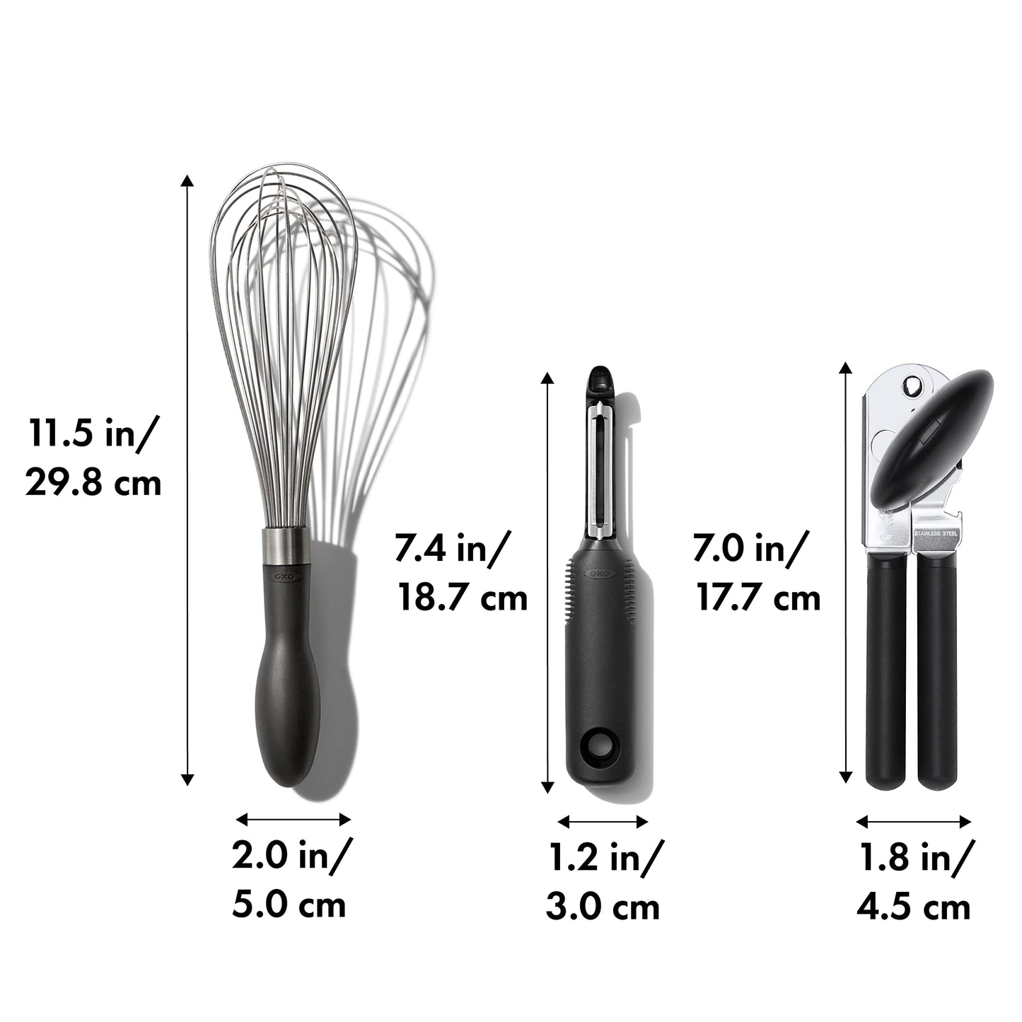 OXO Good Grips Stainless Steel Essential 3-Piece Kitchen Gadget Set