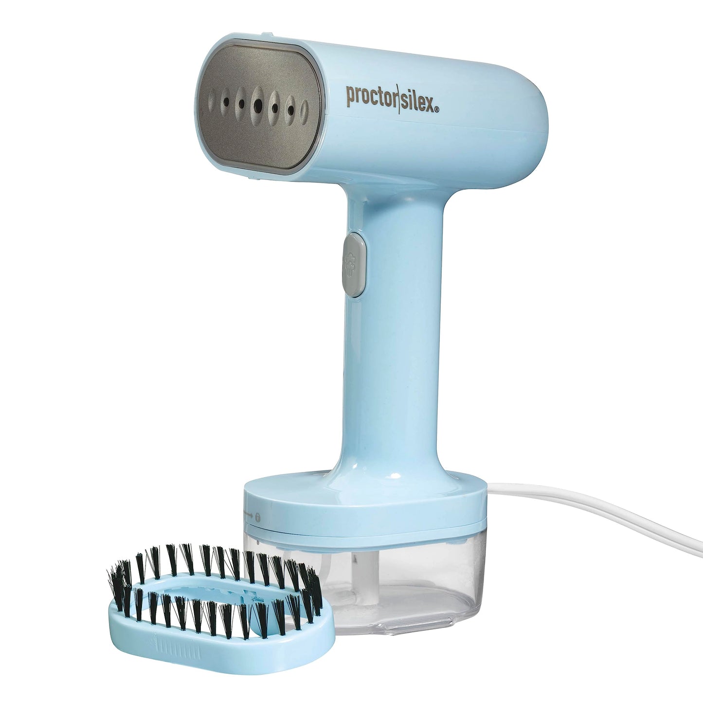 Proctor Silex Compact Travel Iron & Garment Steamer for Clothes, Ready in 45 Seconds for 7 Minutes of Continuous Use, Portable and Lightweight, Vacation Essentials, 1200 Watts, 120 ml Water Tank, Blue