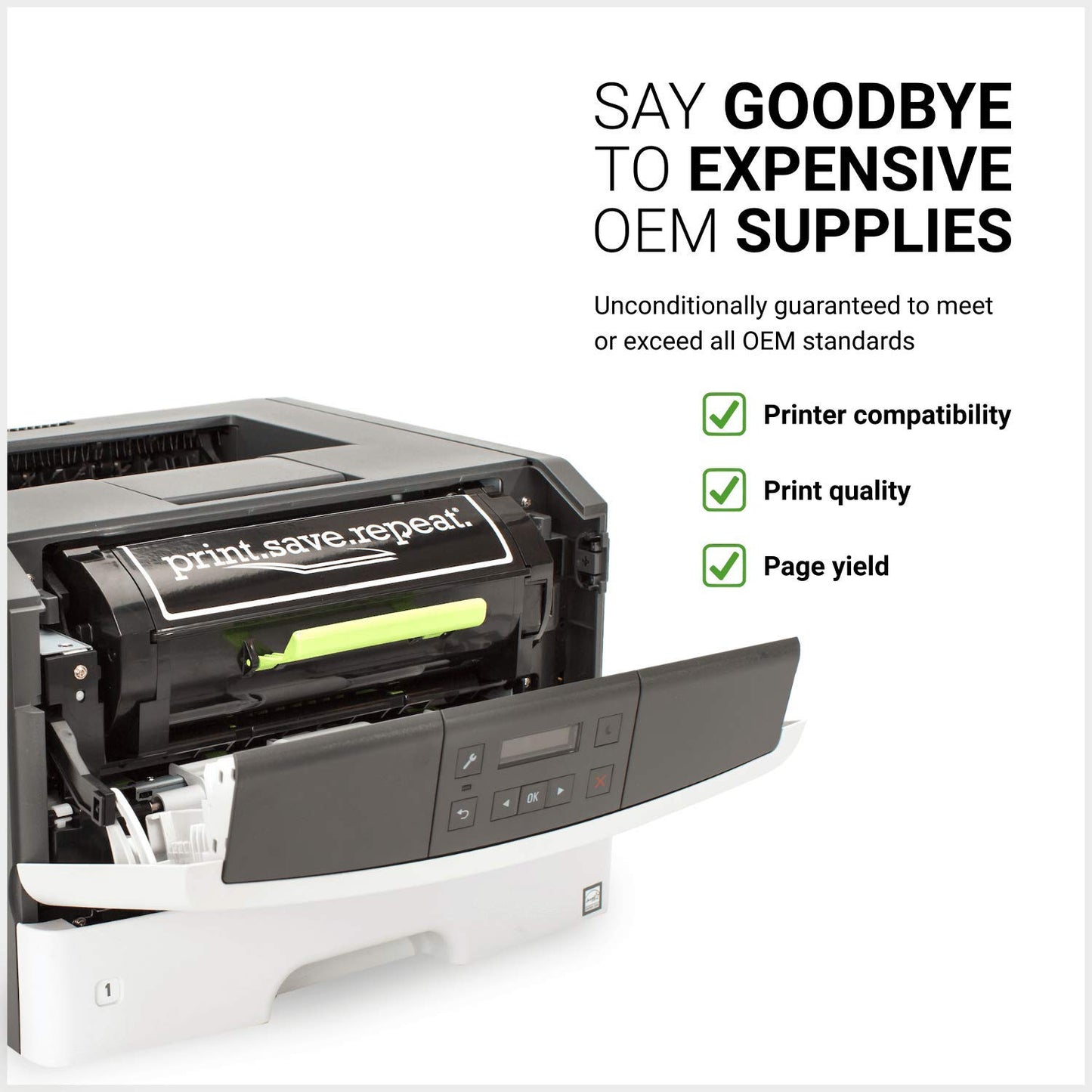 Print.Save.Repeat. Lexmark E260A21A Remanufactured Toner Cartridge for E260, E360, E460, E462 Laser Printer [3,500 Pages]