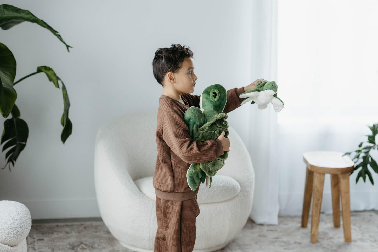 The Petting Zoo - Sea Turtle Stuffed Animals, Gifts for Kids, Onez Ocean Wild Animals Sea Turtle Plush Toy, 14"