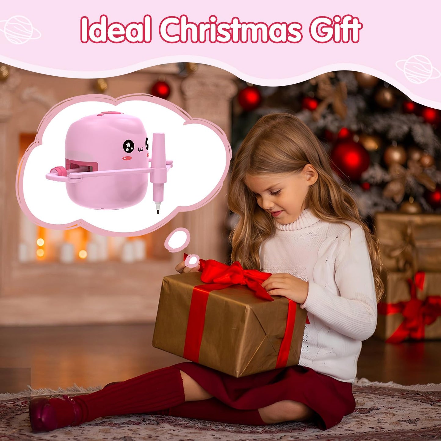 Drawing Robot for Kids with 150 Cards, Interactive Educational Painting Robot with Voice Interaction, Montessori Drawing Learning Toy for 5 6 7 8 9 Boys Girls Birthday Present