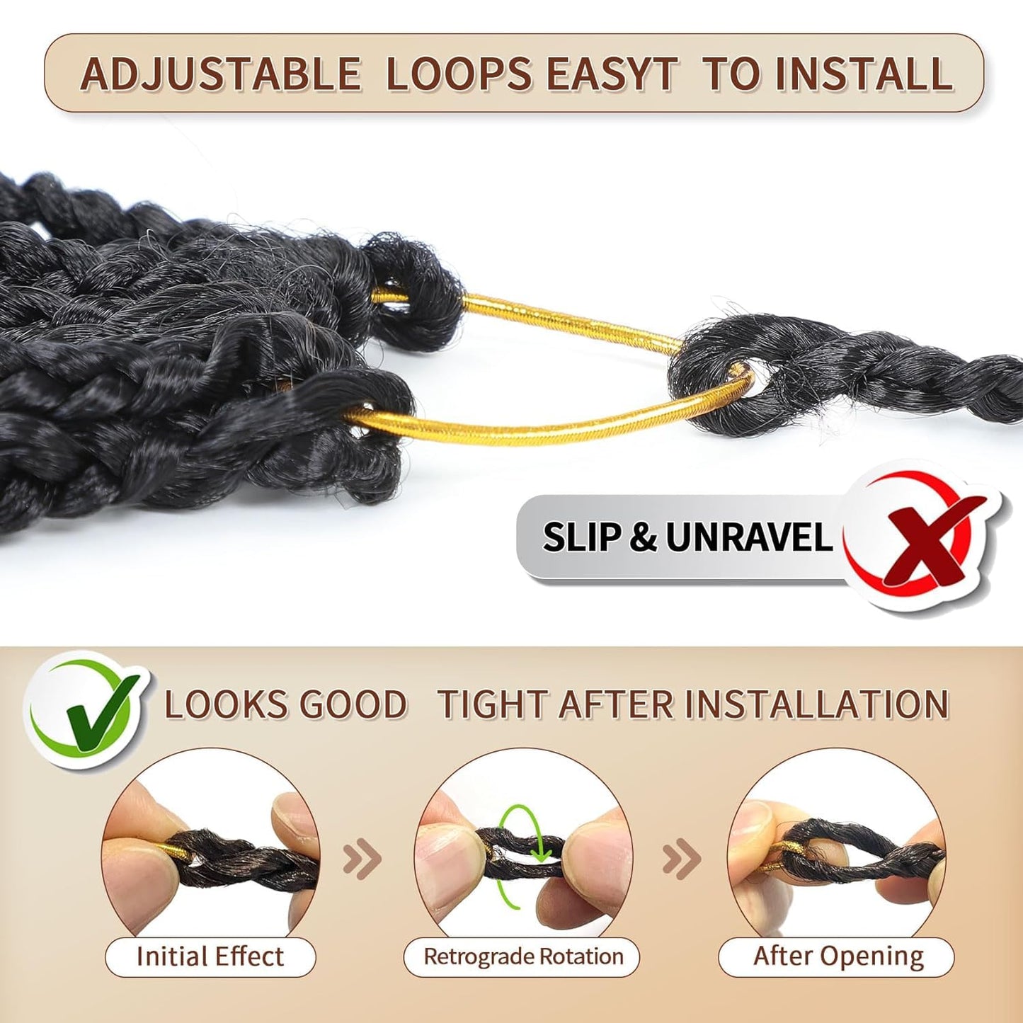 SOKU Mini Passion Twist Crochet Hair 20" - 8 Packs Pre Twisted Senegalese Twist Crochet Hair Bey-Blonde Pre-looped Synthetic Dreadlocks Bohemian Locs for Black Women
