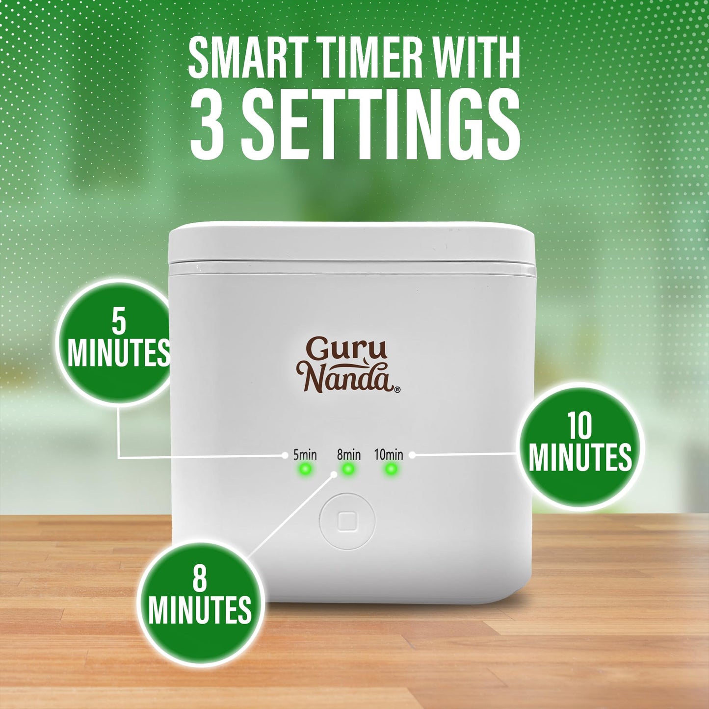 GuruNanda Retainer & Denture Cleaning Pod – Ultrasonic 45kHz Cleaner, 3 Modes for Retainers, Dentures, Aligners, Brushes & Teeth Cushions