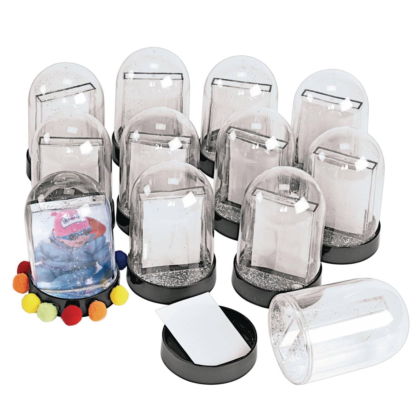 Colorations SNOWDOME Create Your Own Snow Globe (Pack of 12)