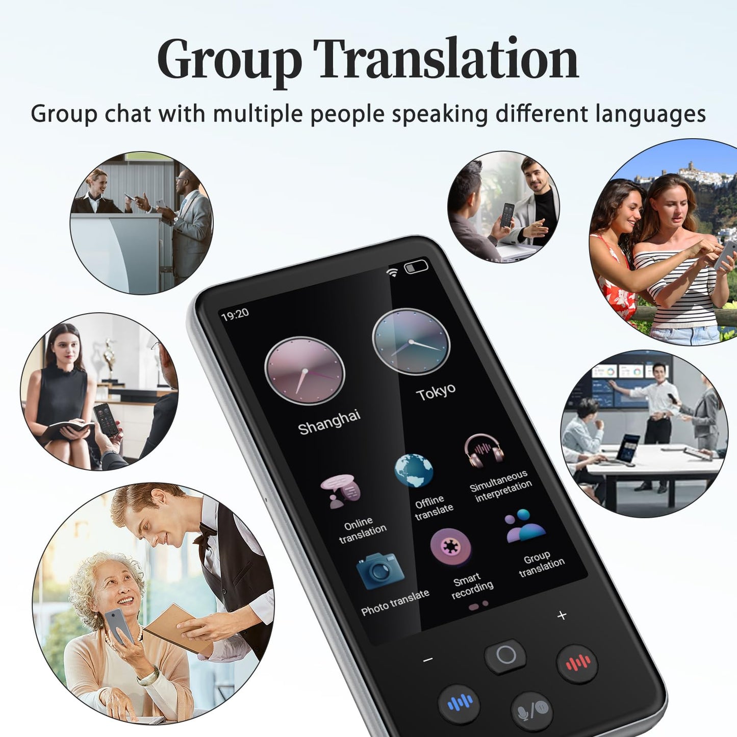 Language Translator Device, Real Time Voice Translation Device for 138 Languages, Traductor de Voz Instantaneo 2025, 3.97"Touchscreen Traductor de Idiomas, for Business Travel Learning Ingles Español