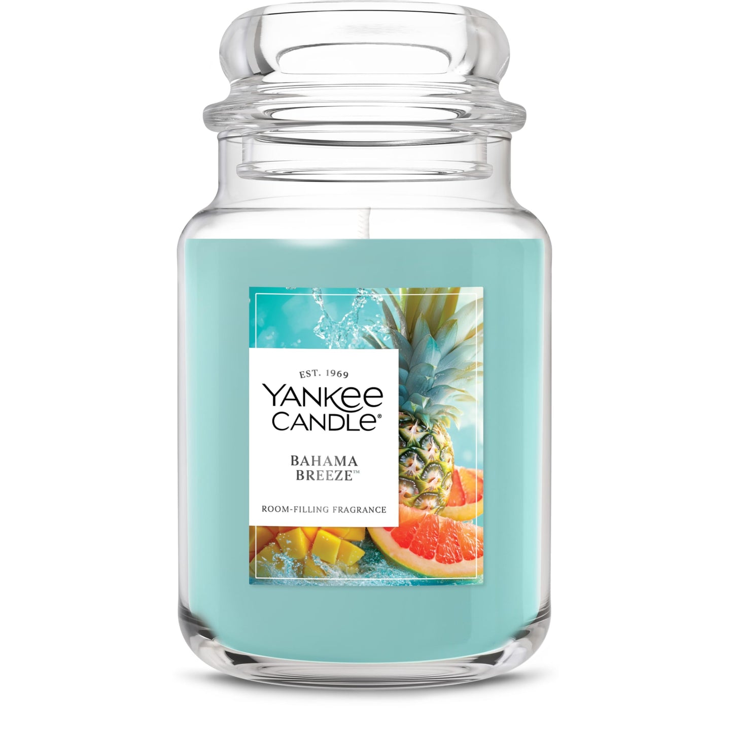 Yankee Candle Bahama Breeze Scented Candle, 22oz Large Jar with up to 150 Hour Burn Time, Giftable, Birthdays