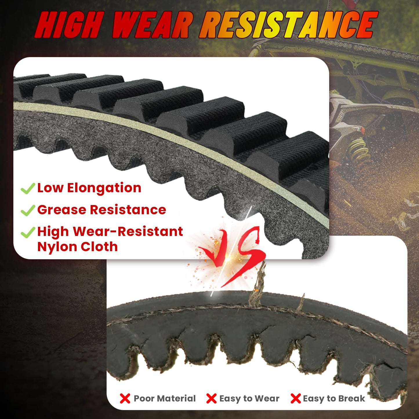 StarknightMT Upgrade 422280652 X3 Drive Belt,X3 CVT Belt Compatible with Can am Maverick X3 Turbo X XDS XRS XMR MAX All Models 2017-2025,Replacement for 422280651 49C4266 417300383 422280654 422280280