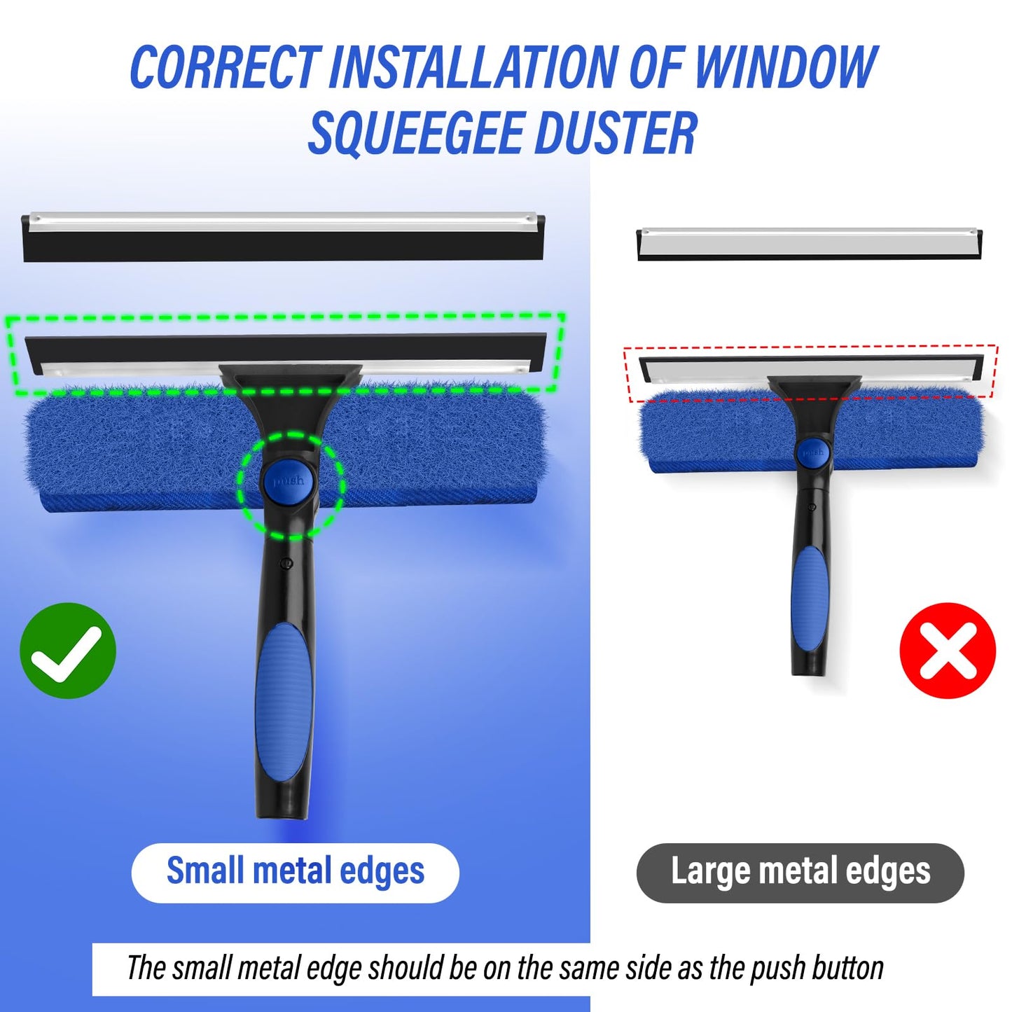 26FT+ Window Washing Kit with Extension Pole, High Reach Duster Kit, Cobweb Duster with 5-20FT Telescoping Pole, 2 in 1 Window Cleaning Squeegee Kit for Outdoor & Indoor Cleaning