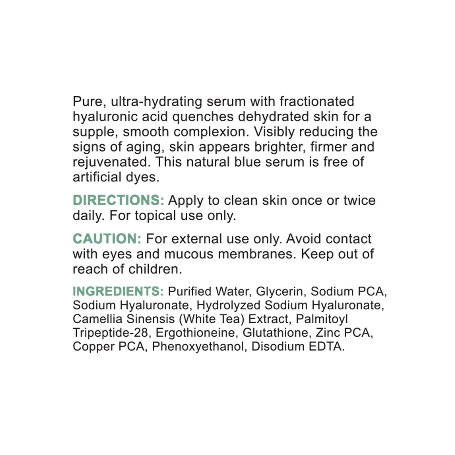 Replenix Pure Hydration Hyaluronic Acid Serum - Medical Grade Anti-Aging Treatment, Reduces Appearance of Wrinkles, Uneven Skin Tone, Firming, 1 oz.