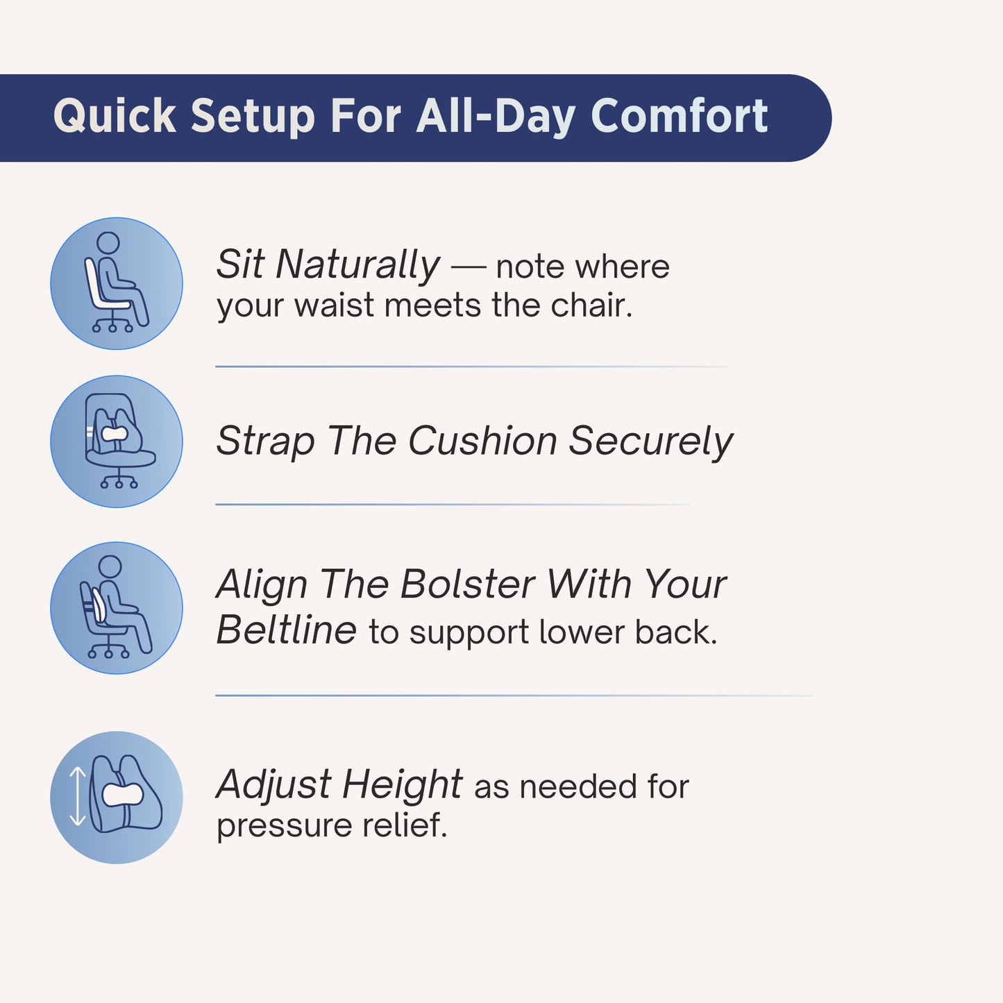 Align Labs Lumbar Support Pillow for Office Chair - Lower Back Pain Relief Cushion with Adjustable SpineAlign™ Bolster, Memory Foam Pillow for Car, Couch, Gaming Seats - Dual Straps, Dark Grey