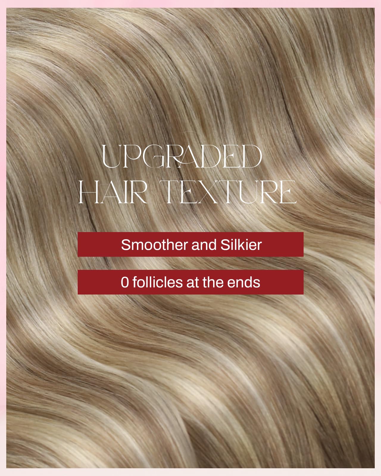 Moresoo Tape in Hair Extensions Human Hair Brown Real Hair Tape Hair Extensions Ombre Light Brown and Platinum Blonde Human Hair Extensions Tape in Fashion Seamless 18 Inch 20Pcs/50g #8/22/8