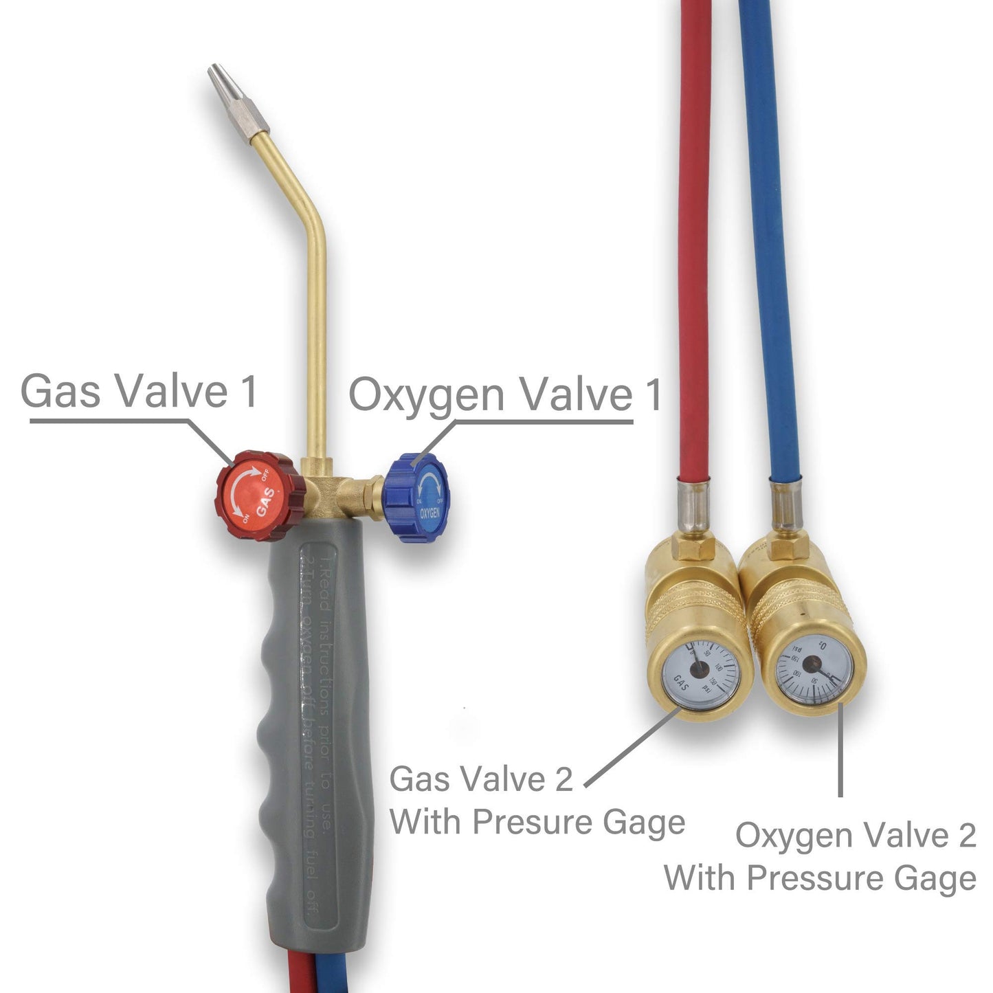 Pressure Gauges MAPP/Oxygen Welding Torch