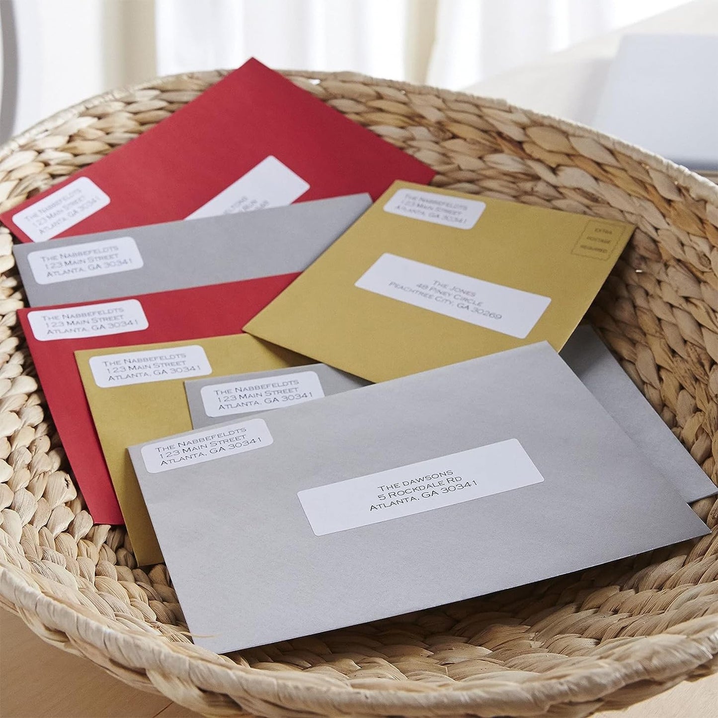 [500 Sheets] 1” X 2-5/8” Printable Address Labels 15000 Mailing Label for Envelopes 30-up Labels White, 5160 8160 Label Sheet for Laser Inkjet Printer