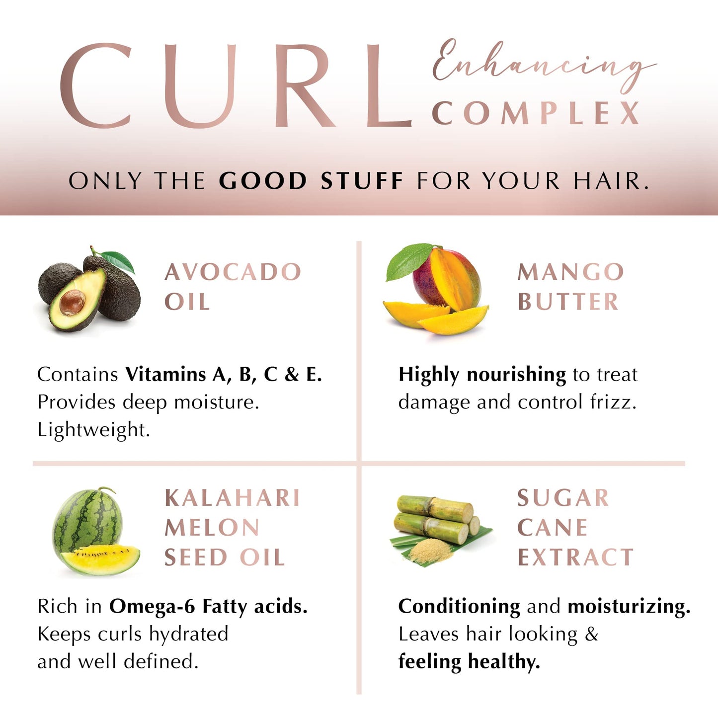 ECRU NEW YORK Curl Perfect Defining Styling Potion, Natural Curls Cream & Hair Styling Gel, Medium Hold Curl Defining Cream, Frizz Control, Defines Curly and Wavy Hair