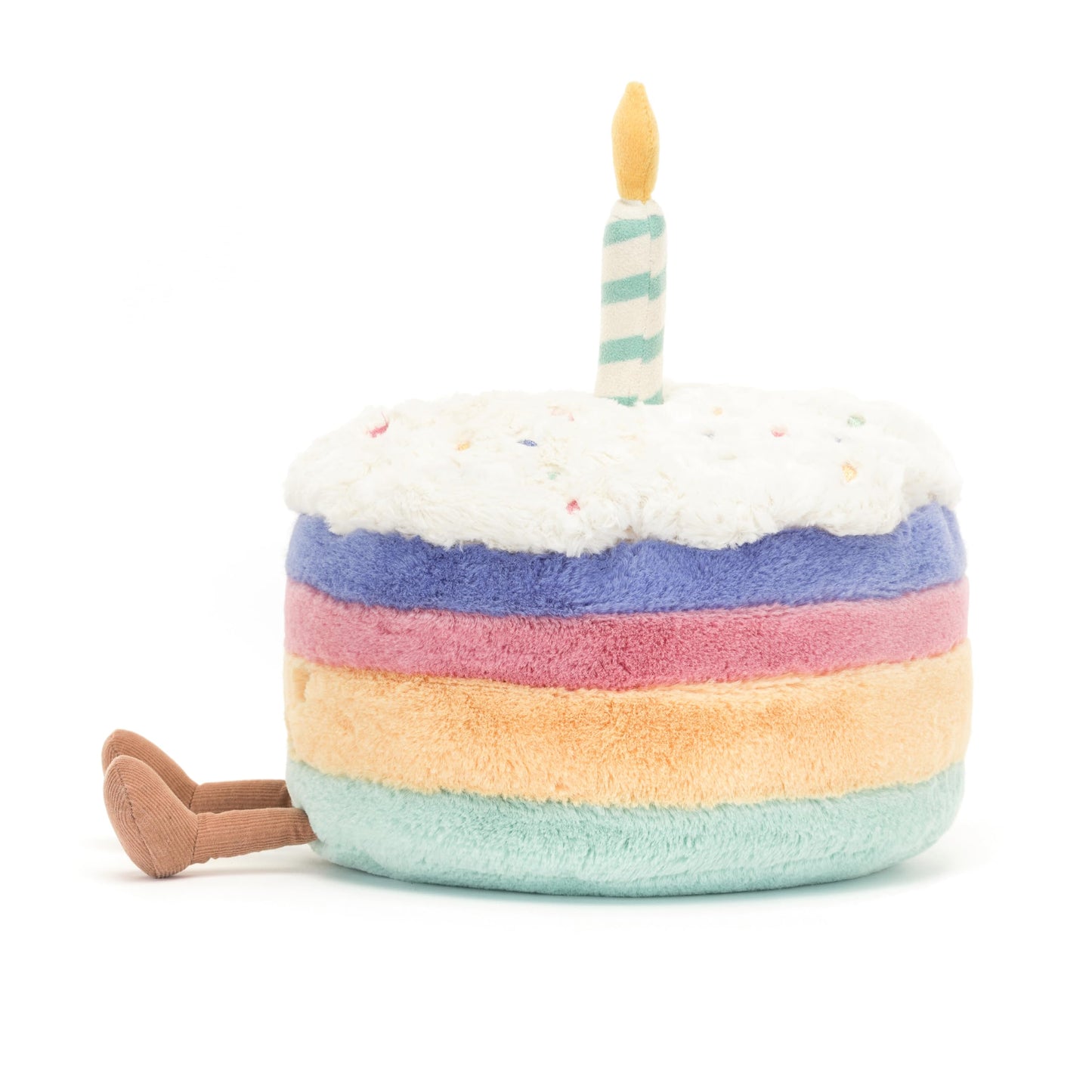 Jellycat Amuseable Rainbow Birthday Cake Food Plush