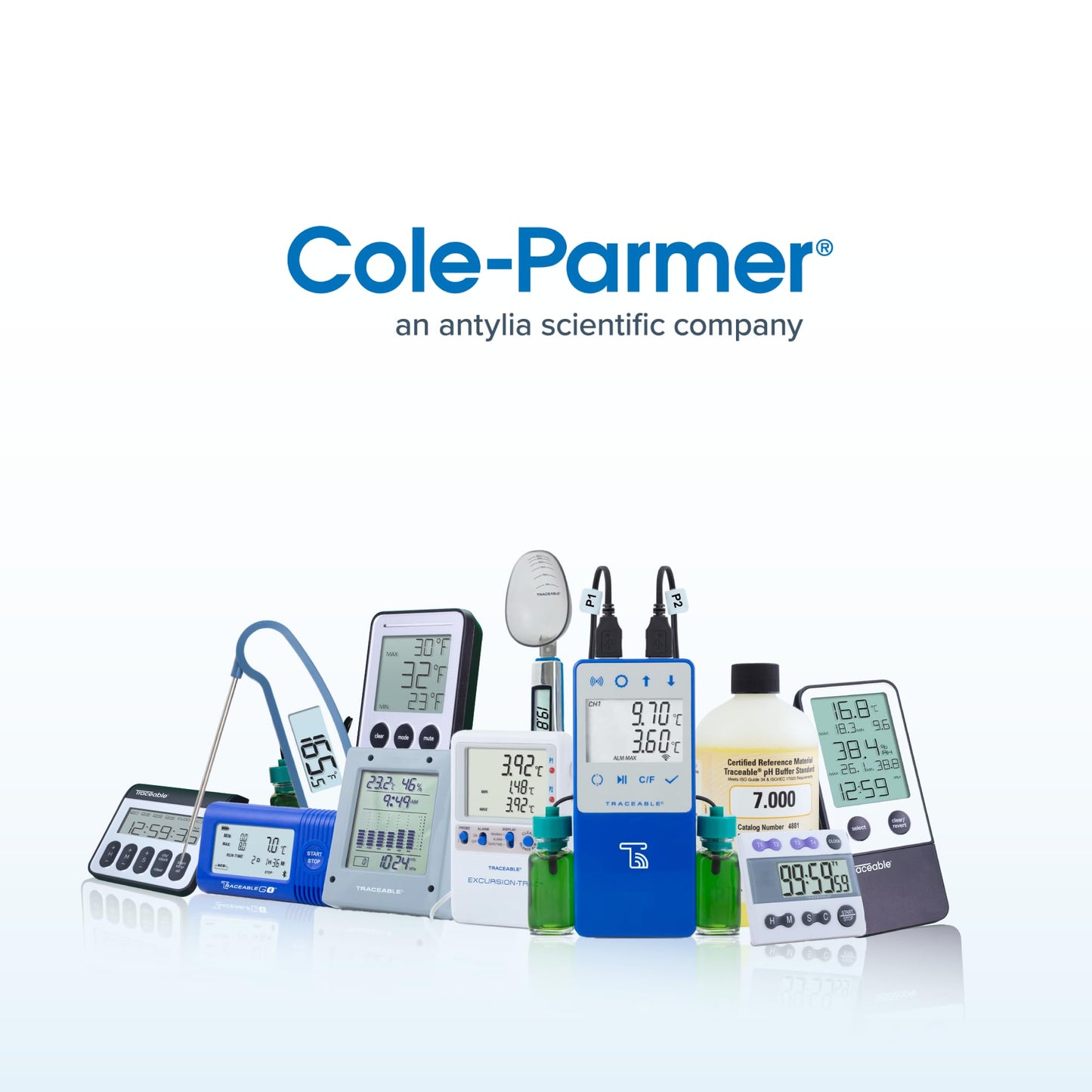 Traceable Lollipop Calibrated Water-Resistant Thermometer, ±1.0°C Accuracy (-20 to 100°C)