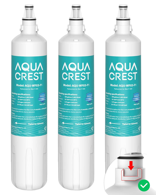 AQUA CREST F-2000, F-1000, 4204490 Sub Zero Water Filter Replacement for InSinkErator® F-1000,F-2000, F-3000, Sub-Zero 4204490,4290510 and AquaPure AP Easy C-Complete, Subzero Filter, NSF/ANSI 42