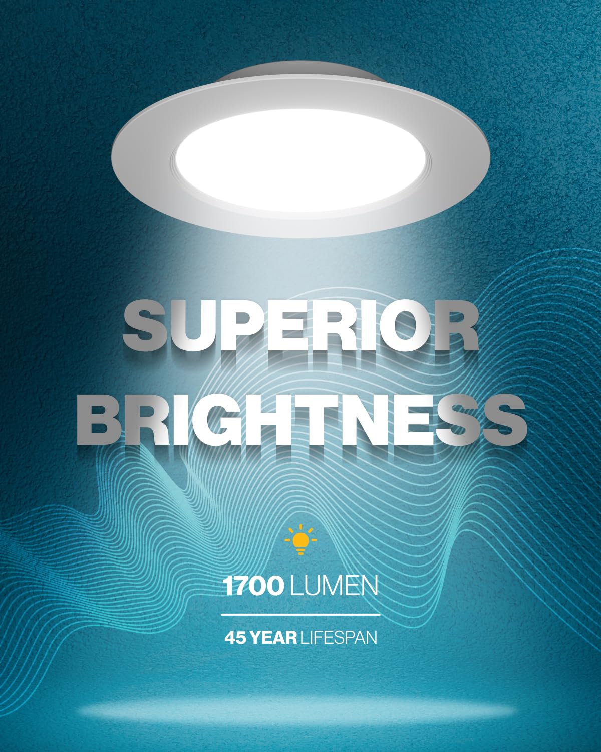 Sunco 12 Pack 6 Inch LED Recessed Light Retrofit, Can Lights for Ceiling, 1700 LM High Brightness, Selectable CCT 2700K/3000K/4000K/5000K/6000K, 17W=120W, Dimmable, Baffle Trim, Damp Rated UL