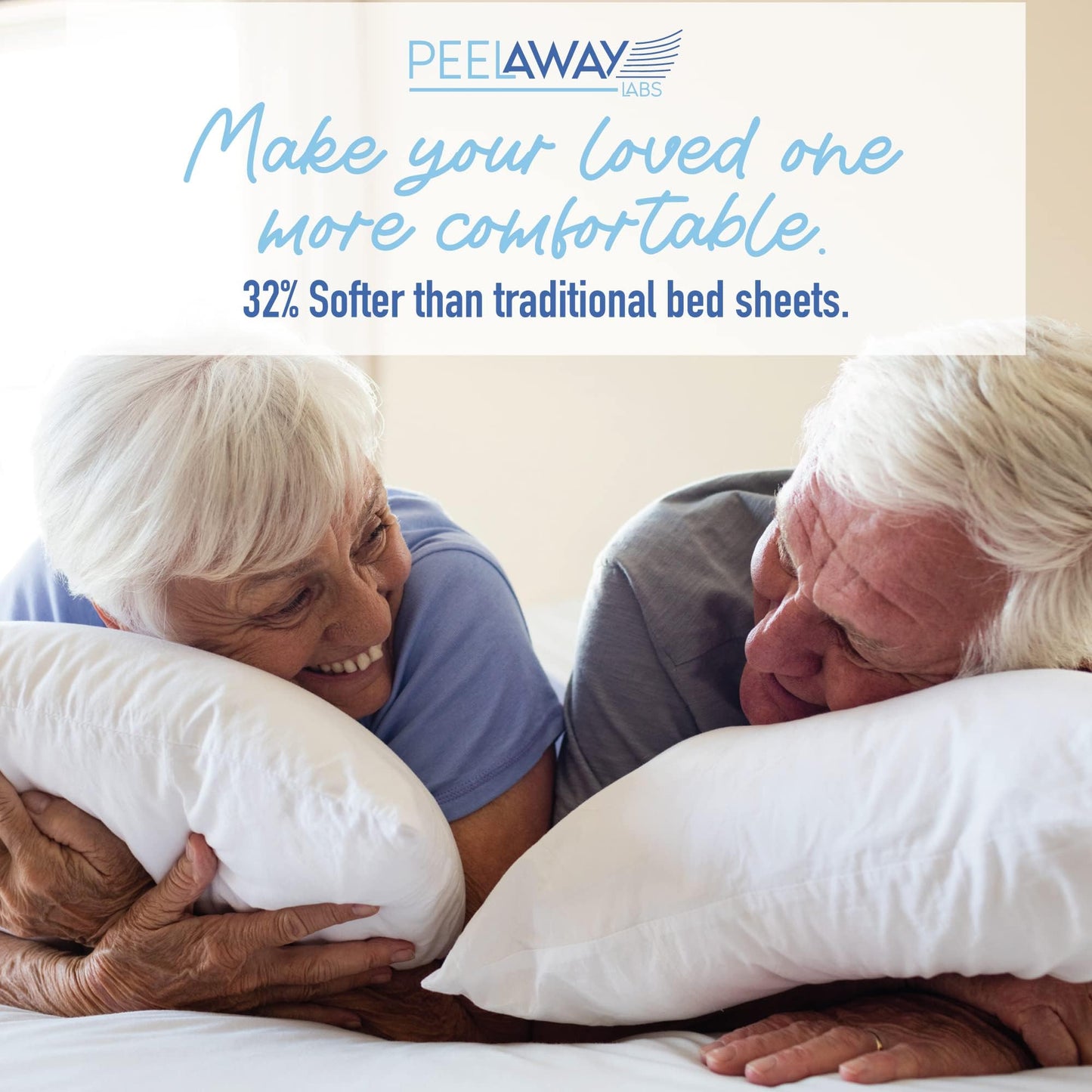 PEELAWAYS Disposable Fitted Bed Sheets Mattress Pad Protector – 100% Waterproof Designed Especially for Incontinence – Luxuriously Soft – Change in Under 60 Seconds (King - 5 Layer)