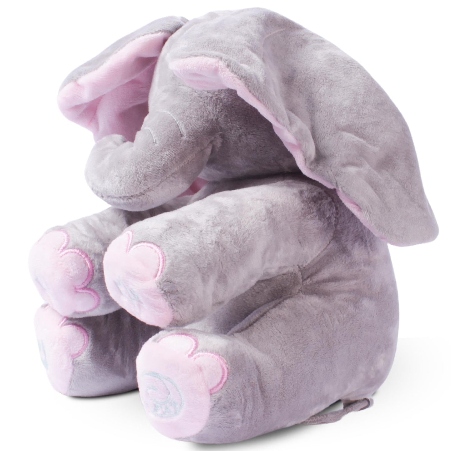 Dimple Kaia Peek A Boo Elephant Toy, Interactive Singing Stuffed Elephant Plush with Moving Ears, Musical Stuffed Animal for Babies and Toddlers, Adorable Elephant Baby Toy